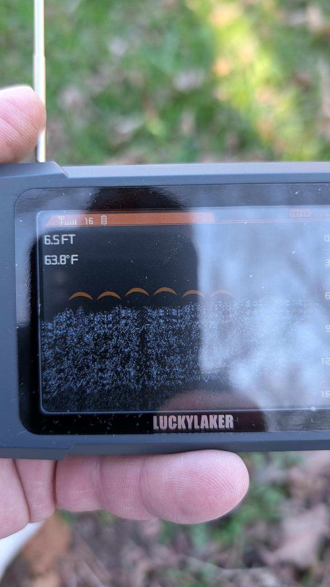 LUCKY Kayak Portable Fish Finder Transducer Wireless Sonar Fish Finders Boat Rechargeable Handheld Fish Depth Finder Fishing MT-202 customer photo 1