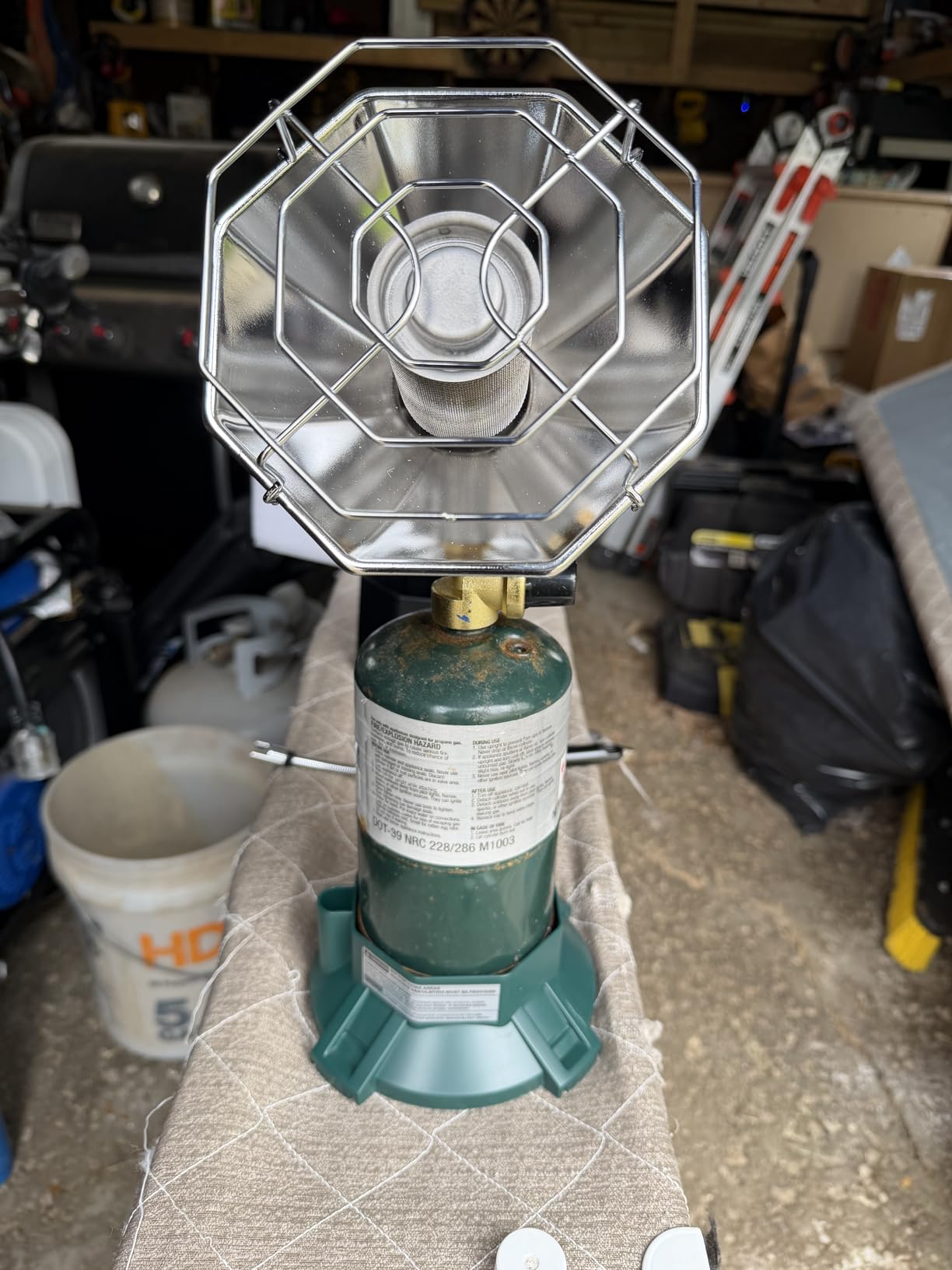 6200 BTU Propane Camping Heater with Radiant Burner and Adjustable Flame customer photo 2