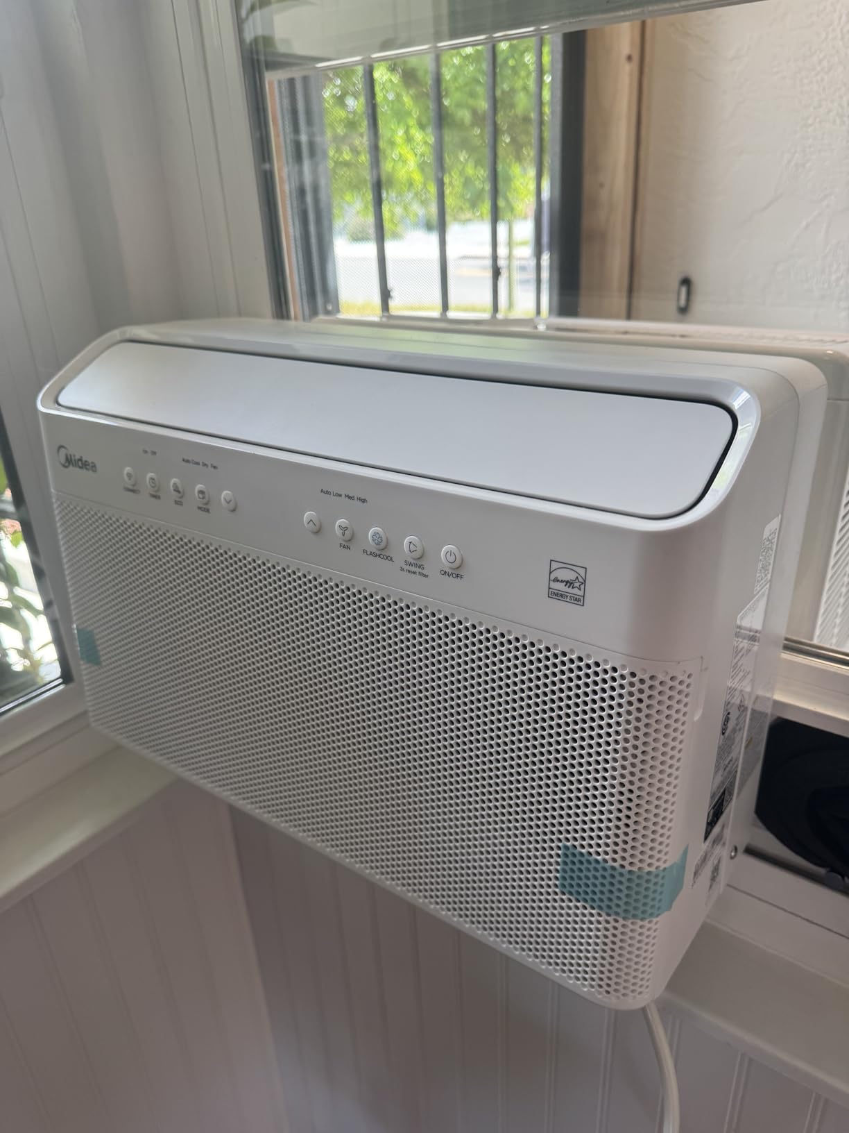 Midea 6,000 BTU U Shaped Window Air Conditioner, Cools up to 250 Sq Ft | Ultra Quiet U-Shaped Design, Inverter Control, Open Window Flexibility, Alexa/Google Assistant, 37% Energy Savings, 2026 New customer photo 1
