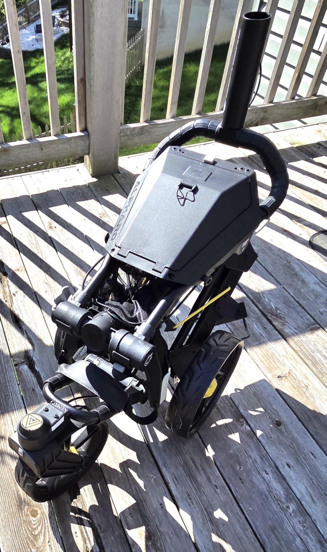 Alphard Cybercart Push+ | 3 Wheel Folding Golf Push Cart, 360-Degree Swivel, Upgradeable to Electric customer photo 2