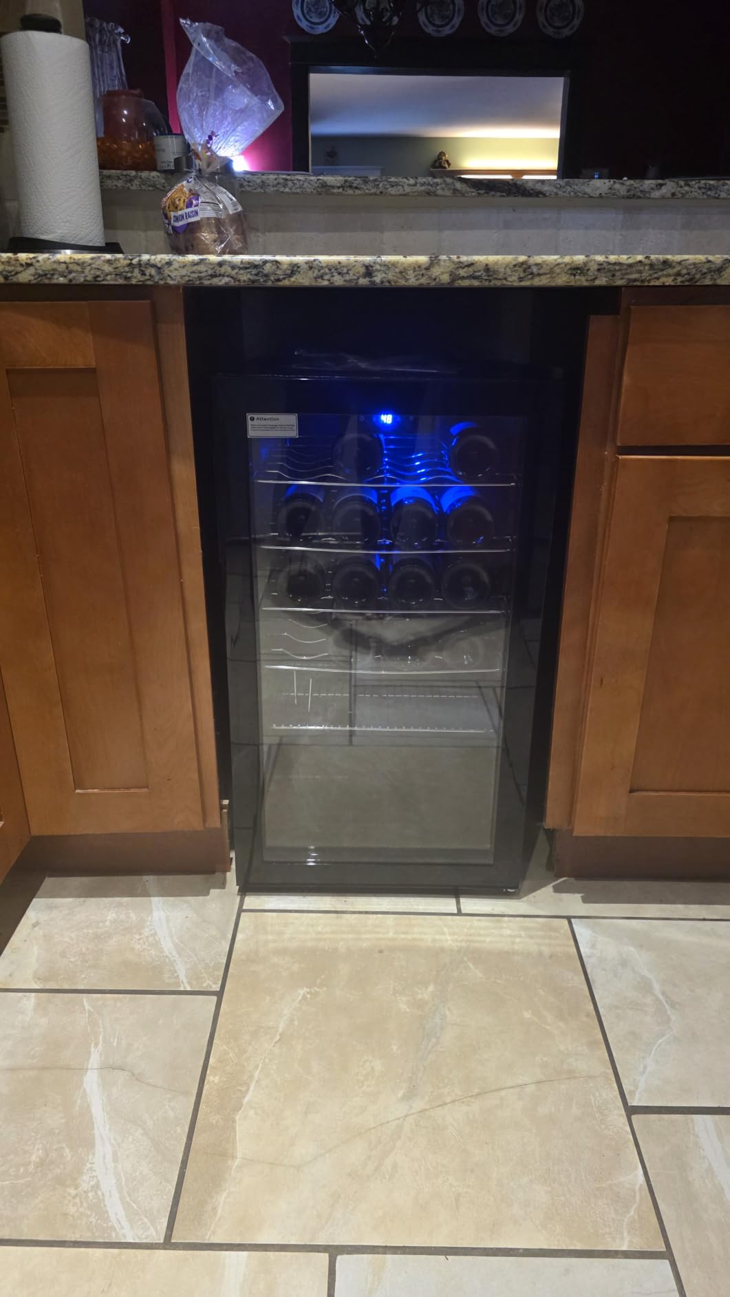 Icyglee 25 Bottle Wine Cooler Refrigerator, Freestanding Wine Fridge, Black | Compressor Cooled, 41-64°F Adjustable Temp, Double-layer Glass Door, Red & White Wine Storage, Home Bar customer photo 1