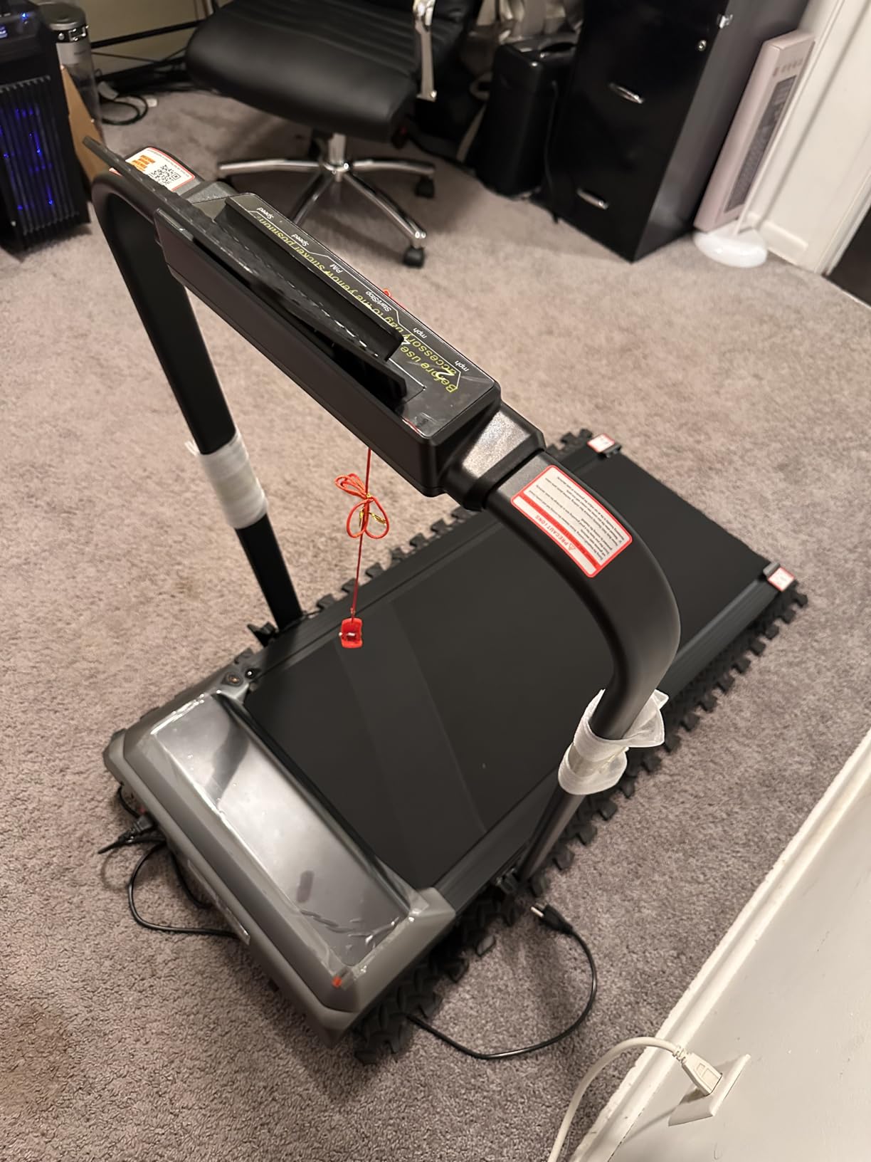 Acezoe Walking Pad Treadmill with Incline, 2 in 1 Foldable Treadmills for Home Small Office, 300lbs Portable Compact Under Desk Treadmill with App, Remote Control and LED Display customer photo 2