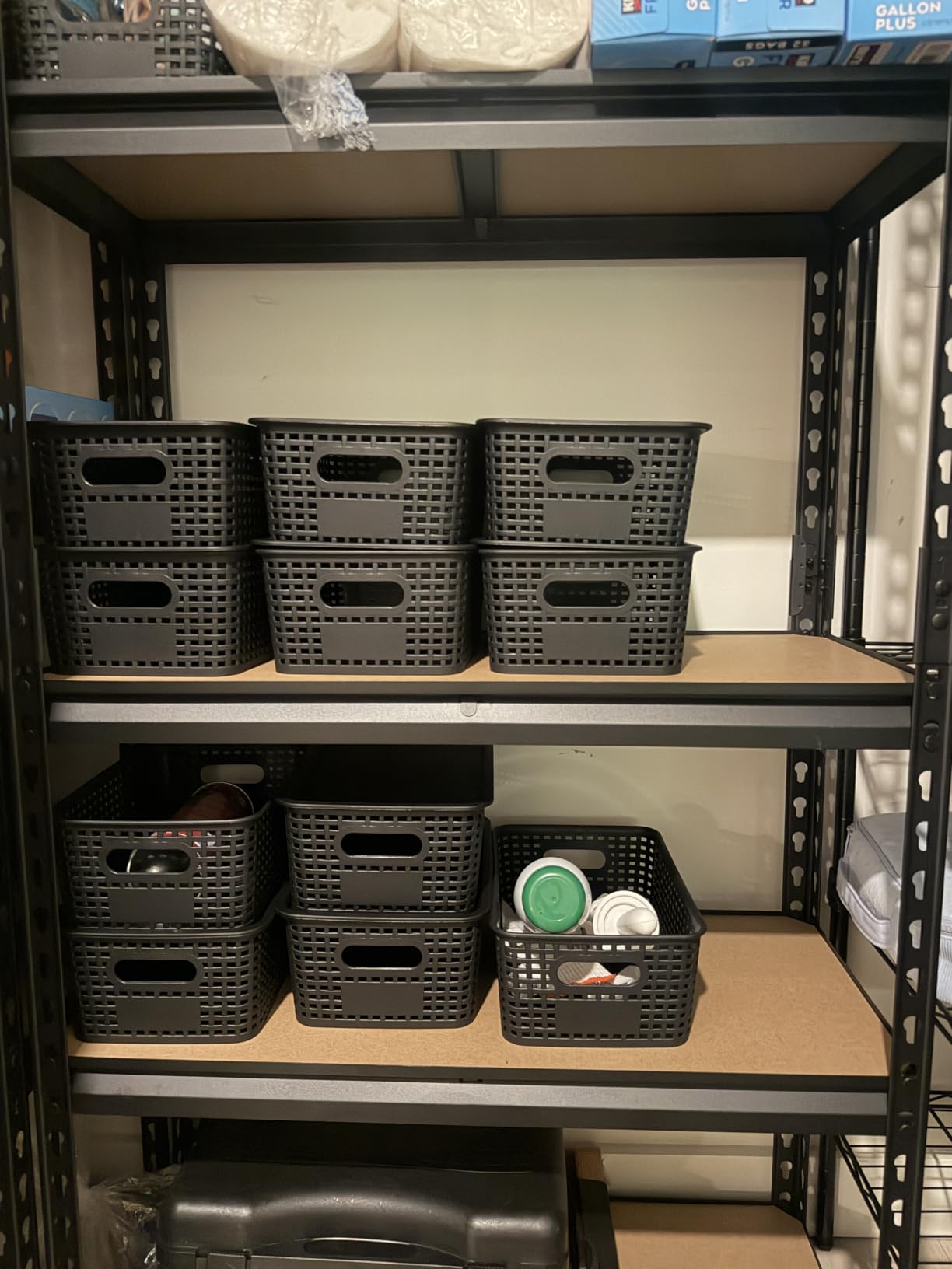 Heavy Duty Garage Shelving, 5-Tier Metal Storage Shelves, 2400LBS Shelving Unit, Adjustable Shelving Rack, Standing Shelf Units for Garage Storage Warehouse, 28'' x 12'' x 60'' customer photo 1
