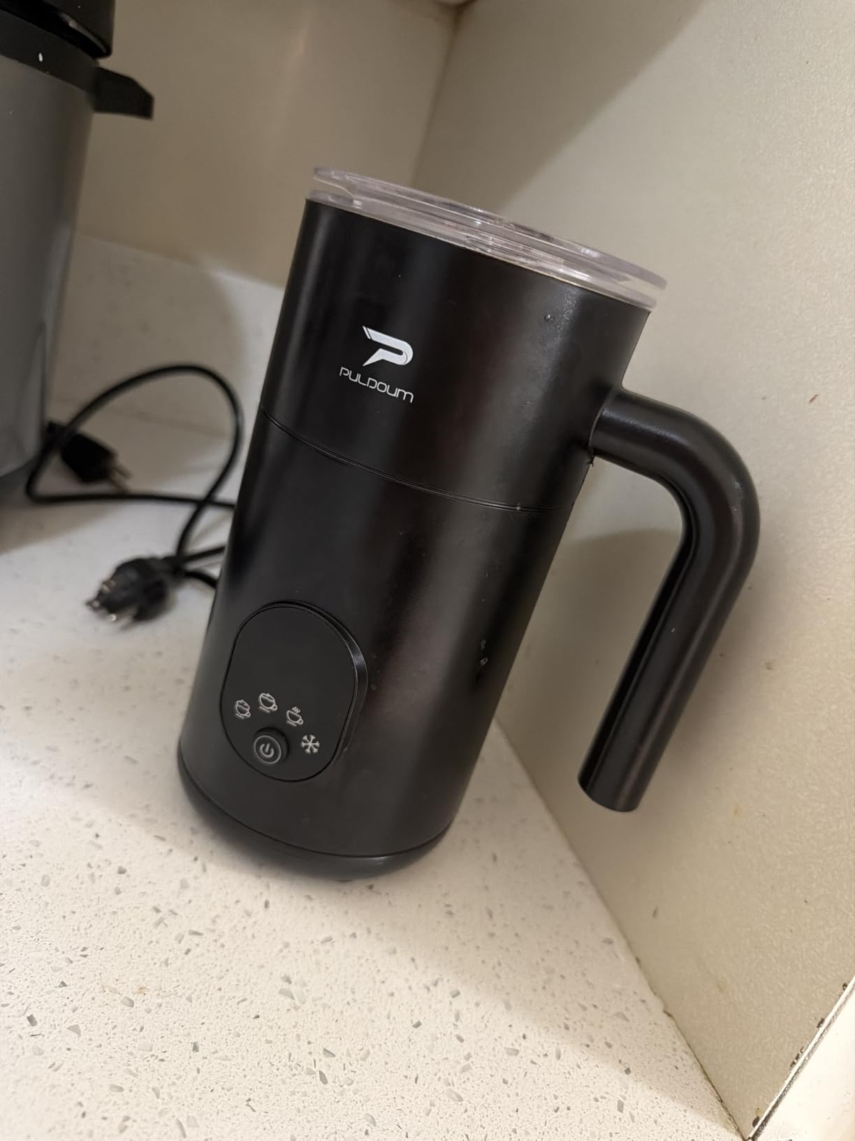 Milk Frother and Steamer 4 in 1 Automatic Coffee Steamer Frother, 11.8OZ / 350ML customer photo 2