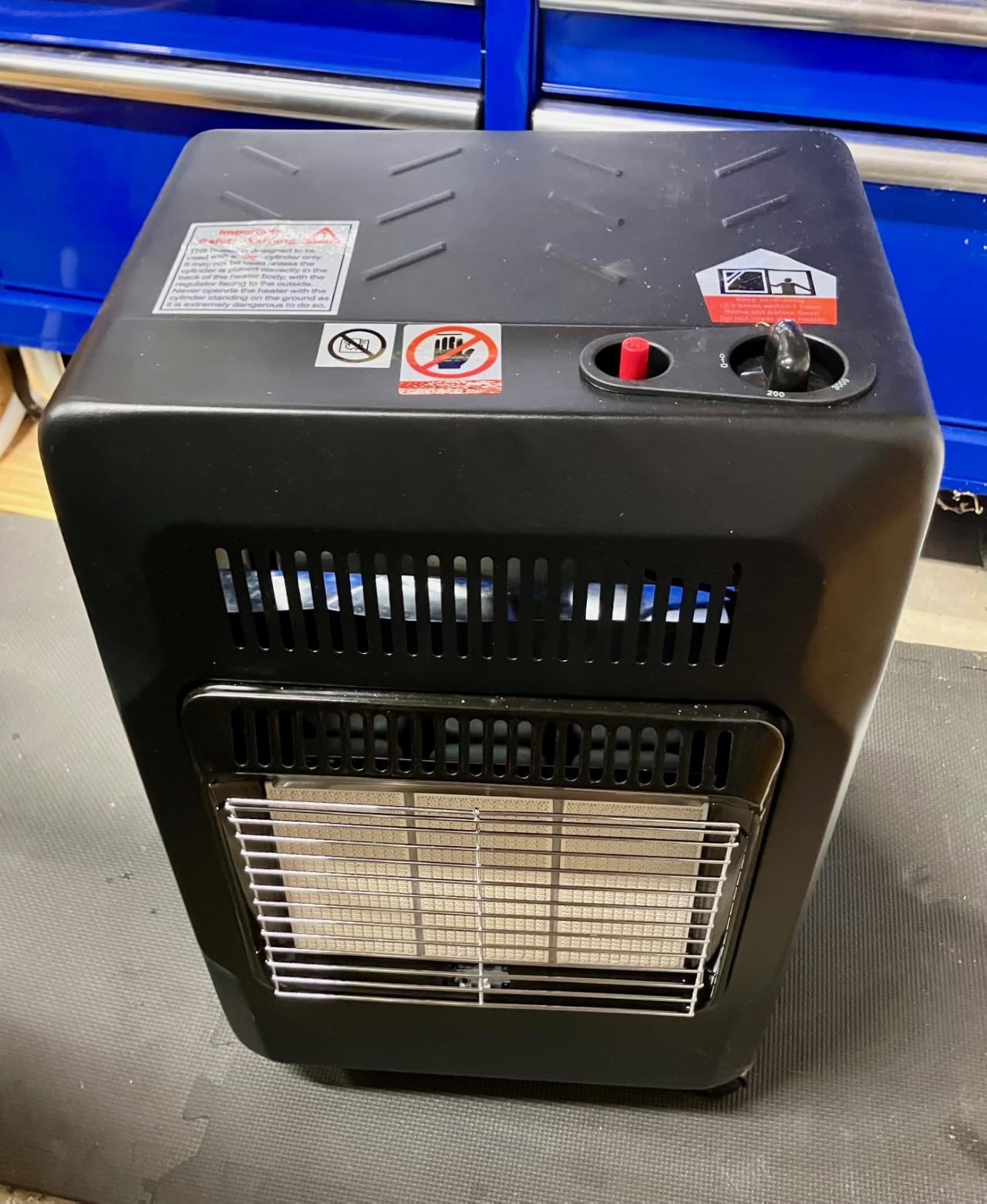 18,000 BTU Propane Heater Indoor Outdoor Use, 3 Adjustable Heat Settings, Portable Space Heater with Tip-Over & ODS Safety for Garage Camping Patio Power Outage Emergency Heating customer photo 2