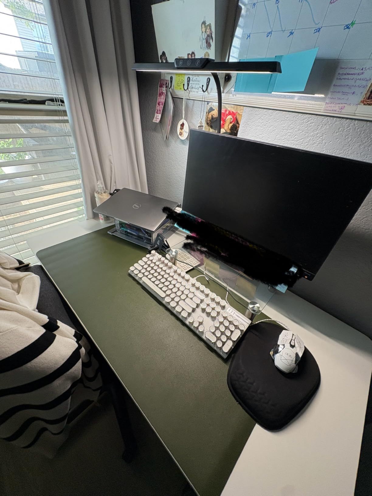 LED Desk Lamp with Power Strip, 3 AC Outlets, 4 USB Ports, Stepless Dimming | 2800K-6500K Color, 2 USB-C, Foldable Design, Timer & Memory, Study, Home Office & College Dorm customer photo 1