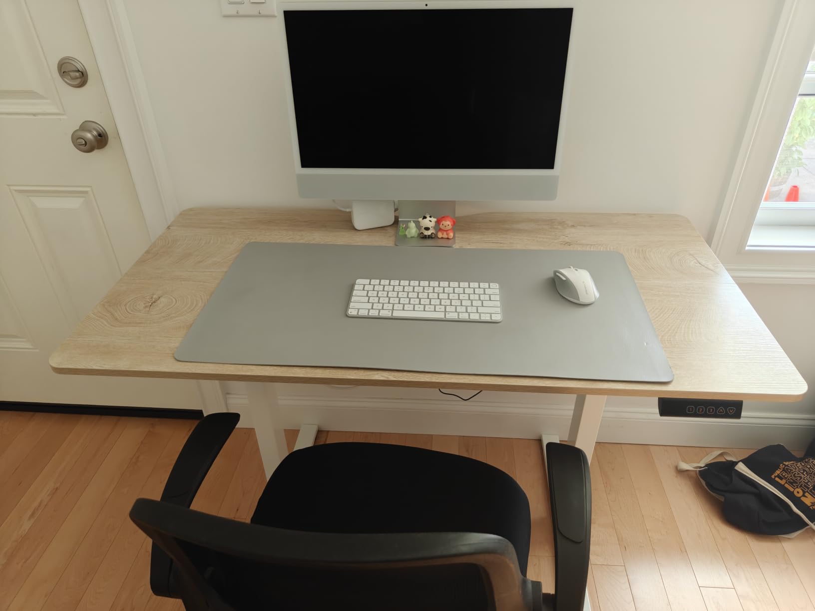 FEZIBO Standing Desk 83 × 37 Inch Electric Height Adjustable, Black | 1