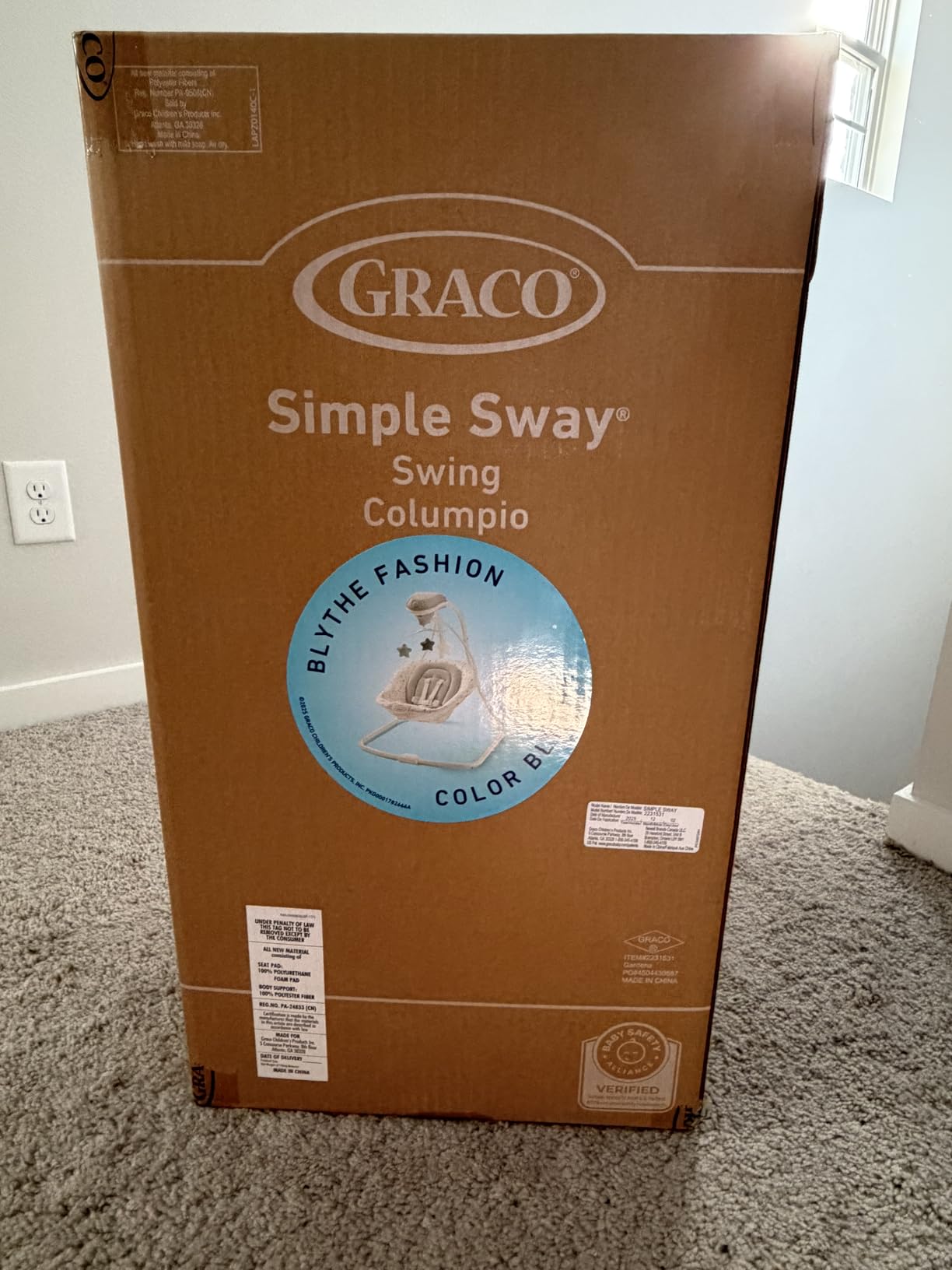 Graco Simple Sway Portable Baby Swing for Infants, Newborn Swing with 15 Songs and Sounds, Great Gift for New Parents, Baby Registry Must Have customer photo 1