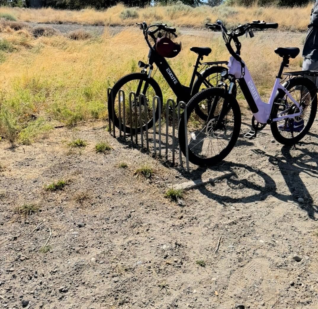 ESKUTE Electric Bike for Adults - 70Miles 840 WH Removable Battery e-Bike, 28MPH Step Thru Electric Bicycle, 1300w Peak Ebike, 7-Speed 26