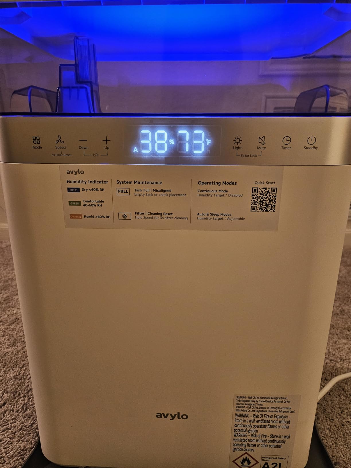 avylo Dehumidifier for Basement with Pump and Hose, Max 90 Pints/D, White | Energy Star Most Efficient 2025,5000 Sq.Ft Dehumidifier,Top Mounted 2.11Gal Tank,3 Drainage Option,Auto Shut Off,Auto Defrost customer photo 2