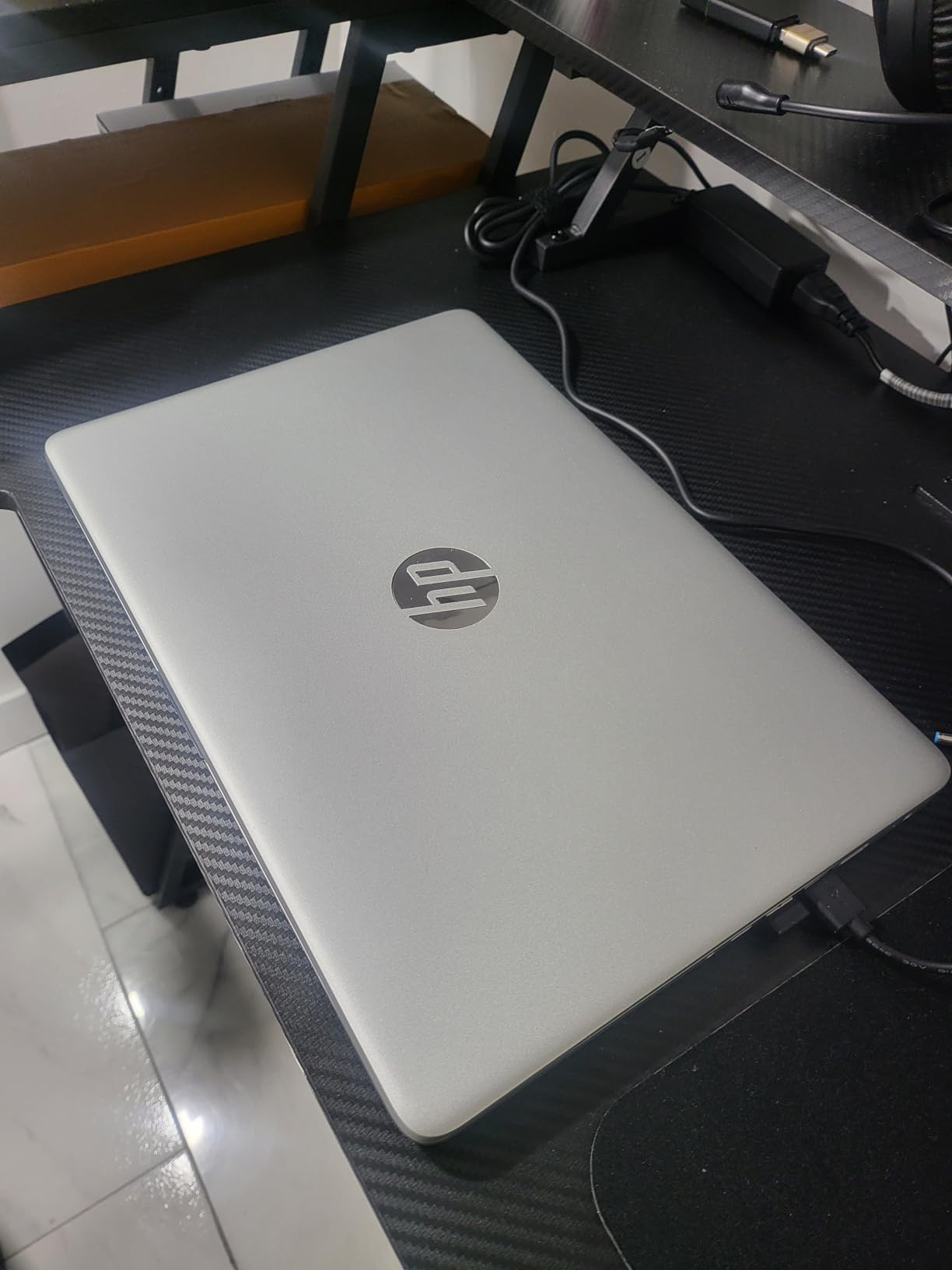 HP 14-inch Ultra Light Laptop W/1 Year Office 365 & AI-Copilot, Intel Processor N150, 16GB RAM, 416GB Storage (128GB UFS + 288GB Docking Set), HD Camera, Long Battery Life, Wi-Fi 6, Win 11s, Green customer photo 1