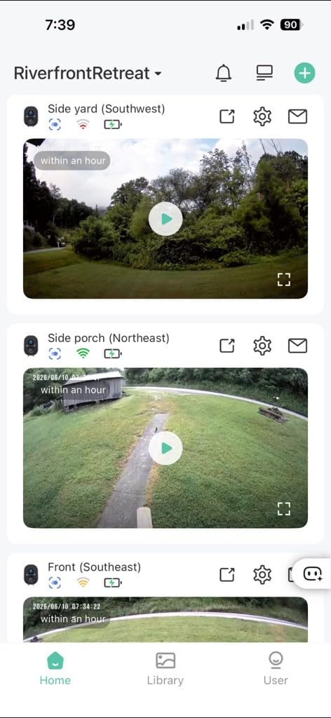 GMK 4 Pack Cameras System, Security Cameras Wireless Outdoor, 2K Video | VicoHome Cam, Motion Detect, Color Night Vision, 2-Way Talk, IP65 Waterproof, Indoor&Outdoor, 2.4GHz WiFi, SD/Cloud Storage customer photo 2