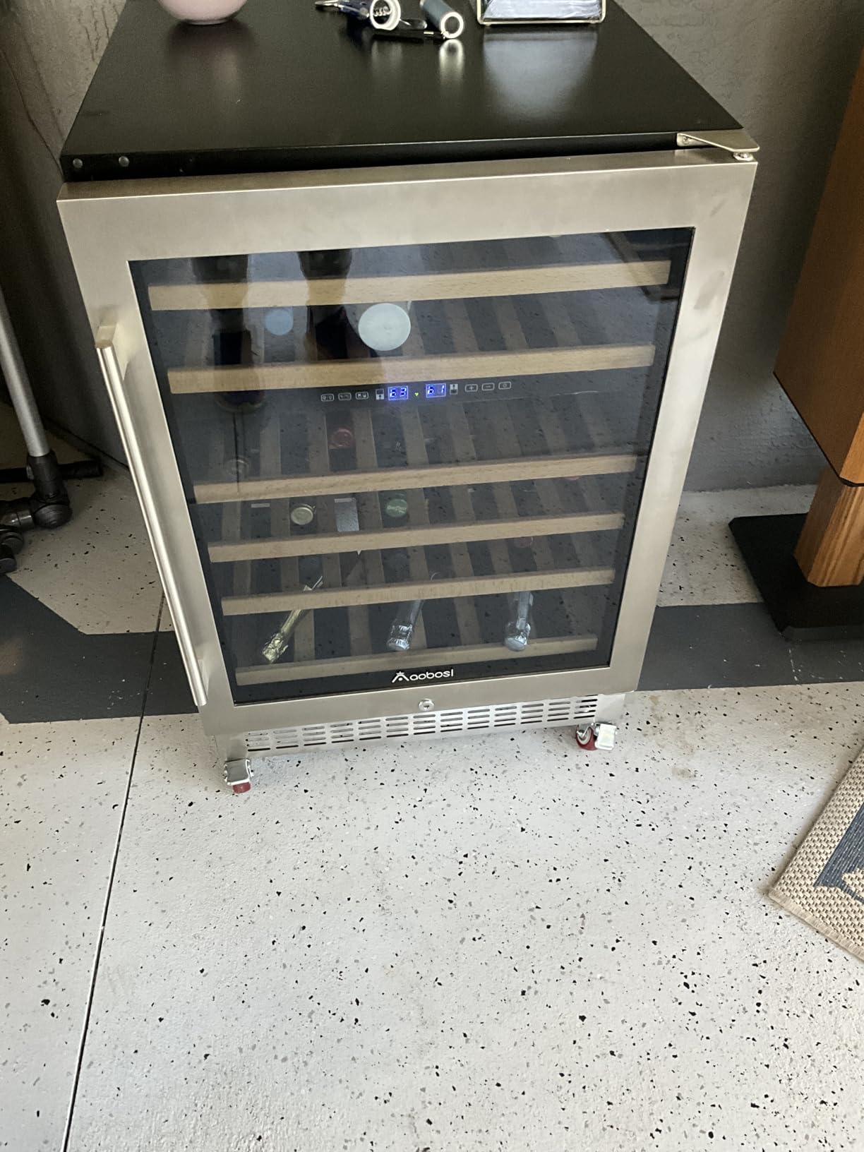 EUHOMY 15 Inch Wine Fridge, 33 Bottle Dual Zone Wine Cooler Refrigerator | Compressor Cooling, Built-in or Freestanding, Glass Door, Removable Shelves, LED Light, Digital Temperature Control, Home Bar customer photo 2