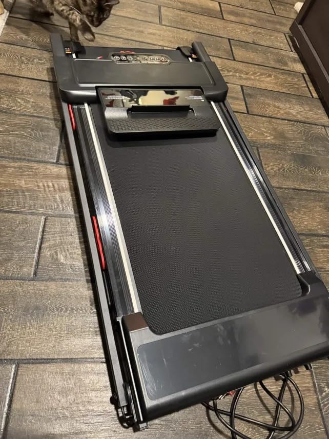 Compact Walking Pad Treadmill with Handle Bar and Incline for Home, 2026 Upgrade Portable Walking Treadmill with Handles, 3.0HP Walking Pad for Exercising, 0.6-7.6MPH, 350LBS customer photo 1