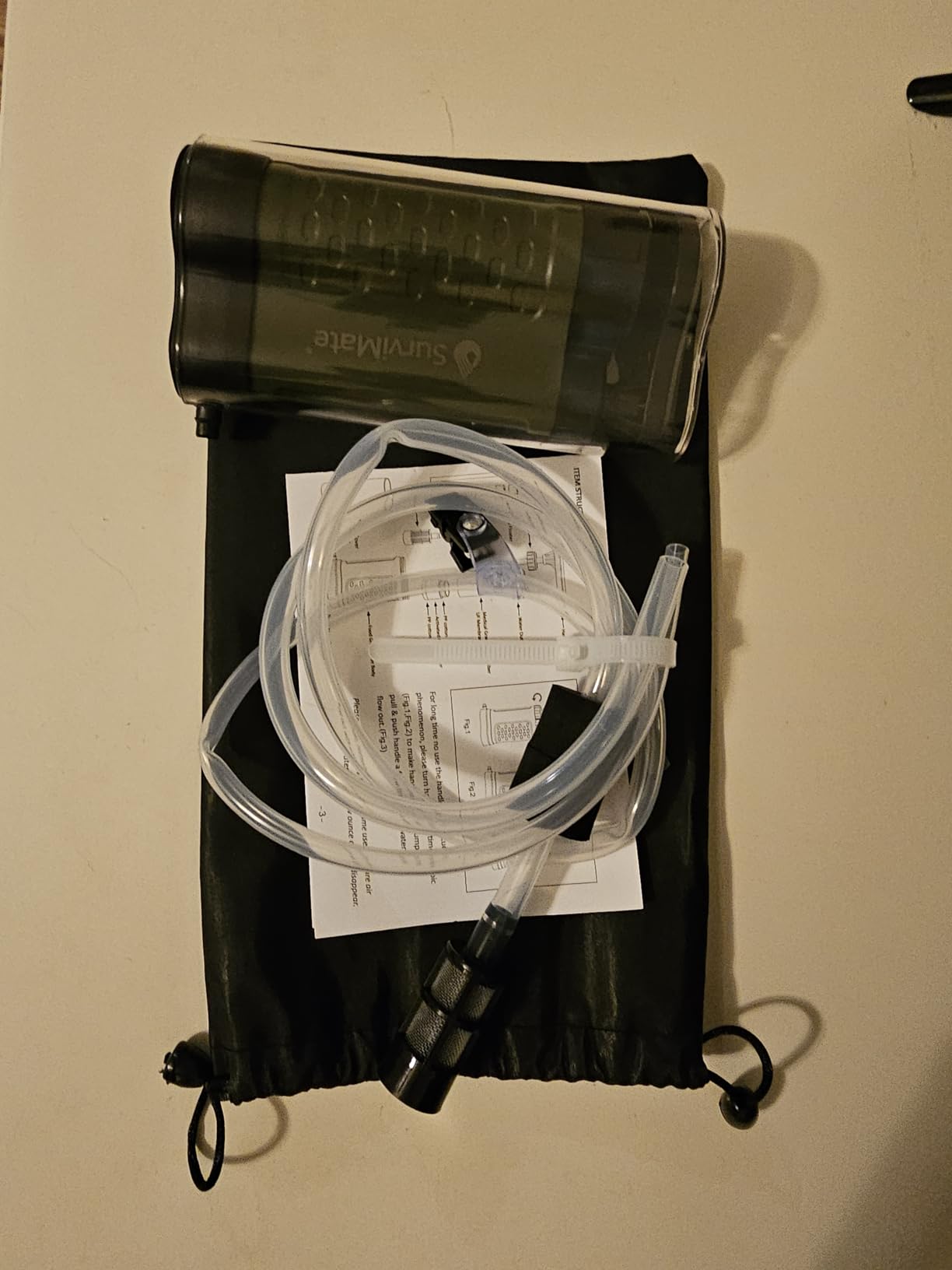 SurviMate Water Purifier Survival Pump, 0.01 Micron 5-Stage Water Purifier System customer photo 1