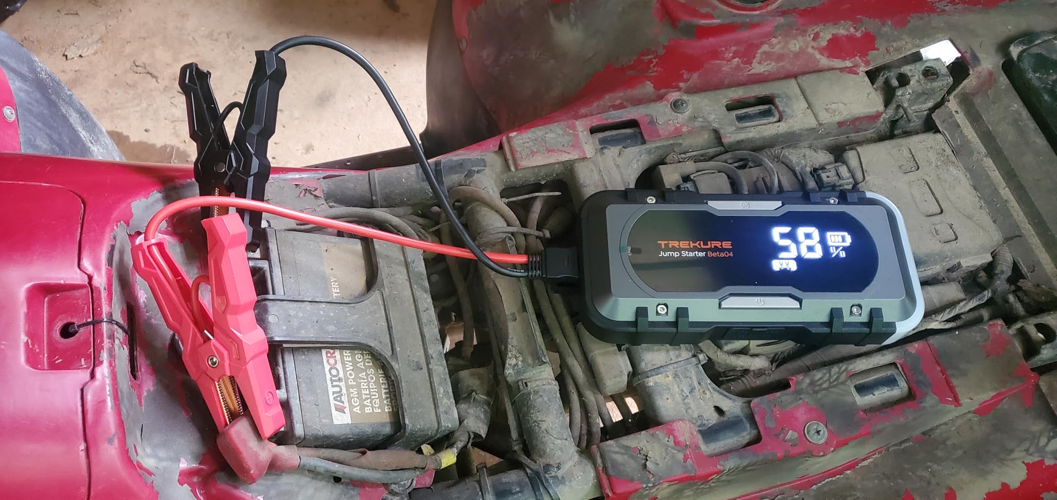8000A Car Battery Jump Starter, Battery Jumper Starter Portable (All Gas/12L Diesel), 27000mAh 65W Charging Jump Box with 160W DC, 600LM Light customer photo 2