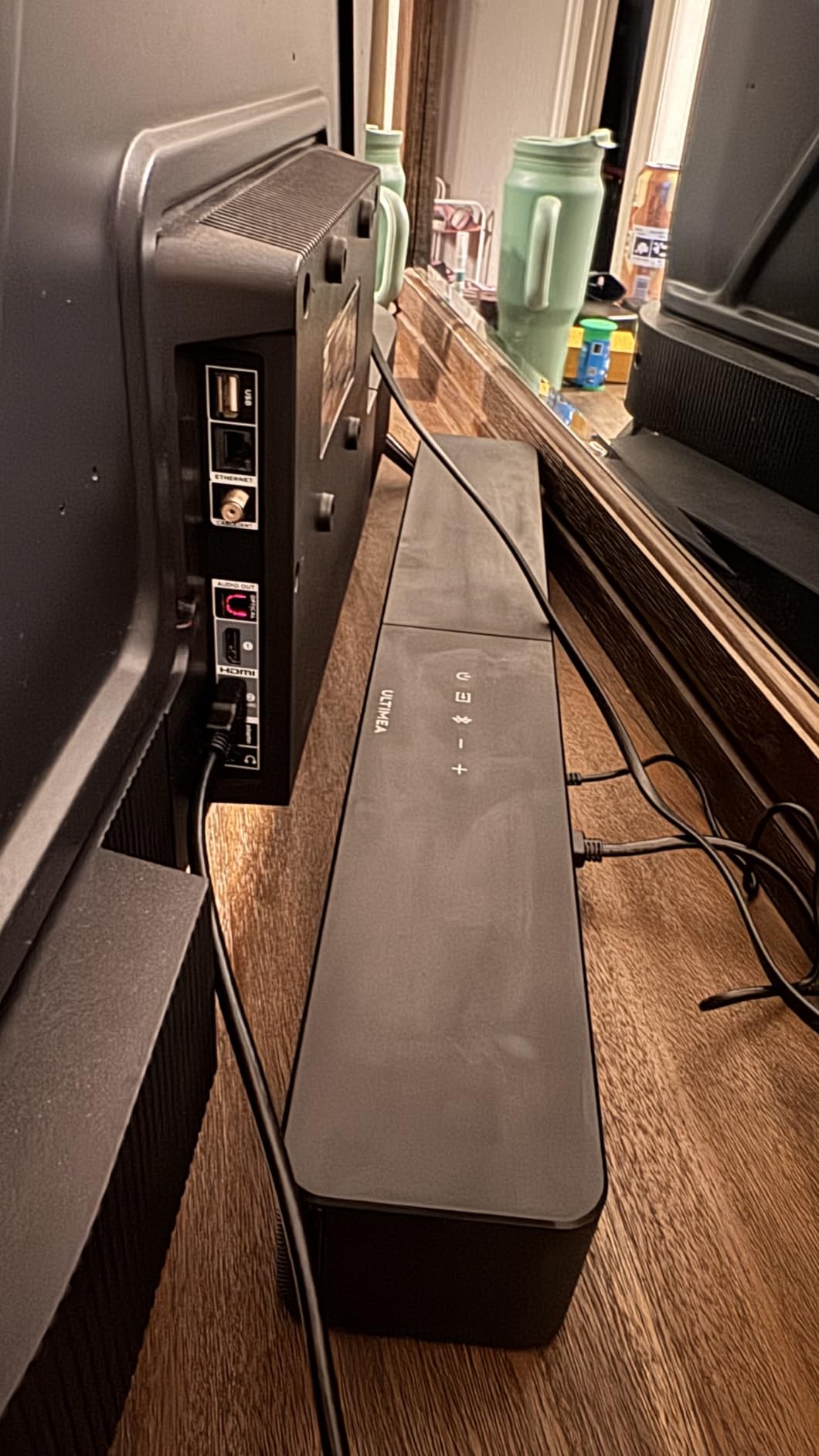 ULTIMEA Sound Bar with Wireless Subwoofer, App Control, for Home Theater | 240W Peak Power, 2.1ch Soundbar for Smart TV, Bluetooth 6.0, Poseidon M30 customer photo 1