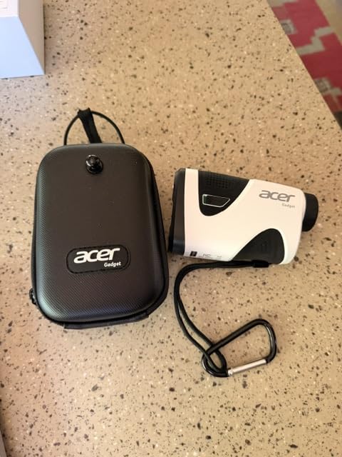 Acer Pro Golf Rangefinder with Slope Switch, Pin Lock Vibration, 1200 Yards, Laser Range Finder Golf, 7X Magnification, Rechargeable Battery with Magnetic Stripe, IP54 Waterproof customer photo 2
