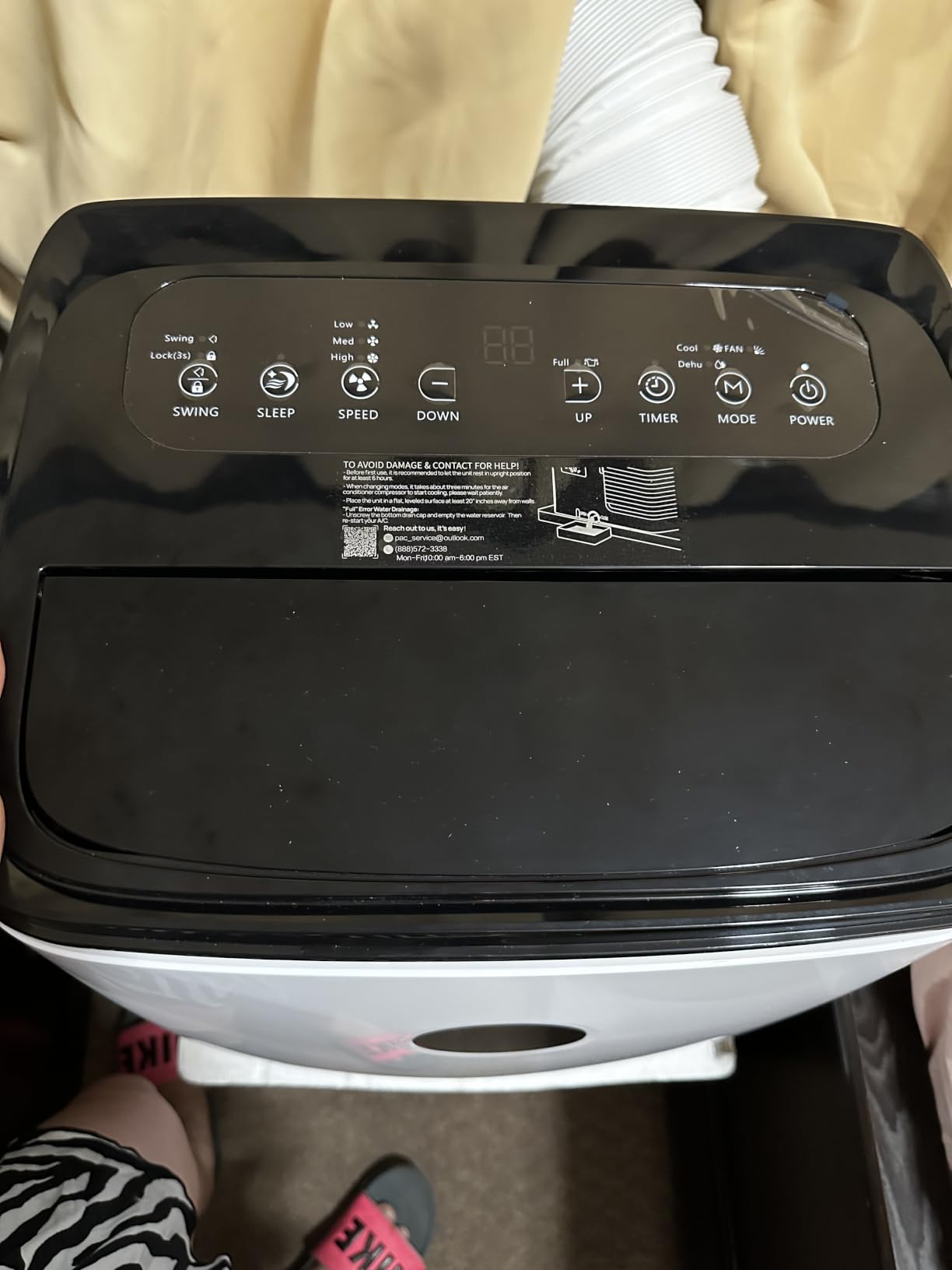 14000BTU Portable Air Conditioners with Remote Control, Dehumidifier & Fan Mode, Floor Stand up Cooling Portable AC Unit for Large Room up to 700 sq.ft, Sleep,Timer & Auto Swing Function customer photo 1