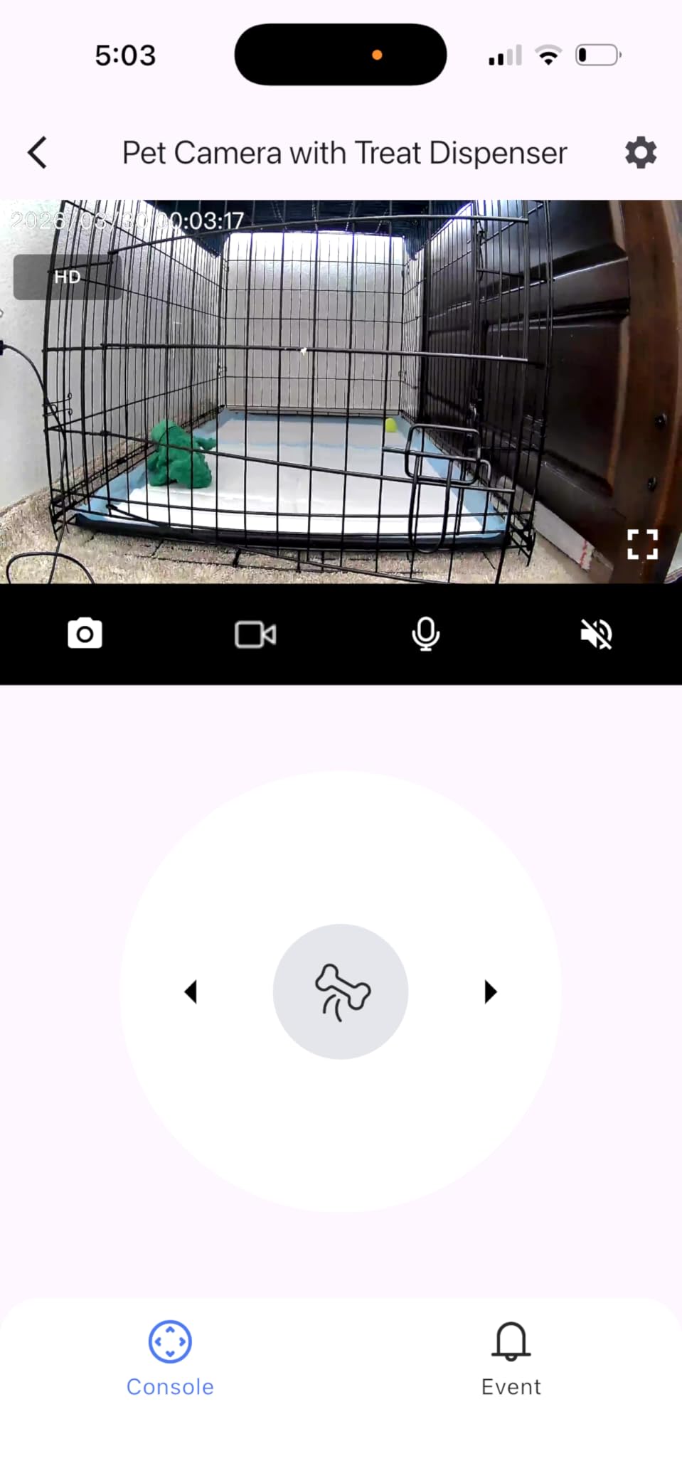 2026 3K Pet Camera Treat Dispenser, 32ft Remote Tossing for Dogs & Cats - 360° View, Barking Alerts, No Subscription, 5G WiFi, Robot M3 customer photo 1