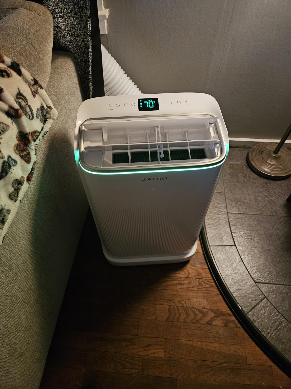 ZAFRO Smart Inverter Portable Air Conditioners, 14000 BTU (10000 BTU SACC) | Dual Hose Portable AC Unit with Energy Saving/Ultra Quiet(42dB)/Drainage-free Cooling/APP/Remote for Multi-Scenario Use customer photo 1