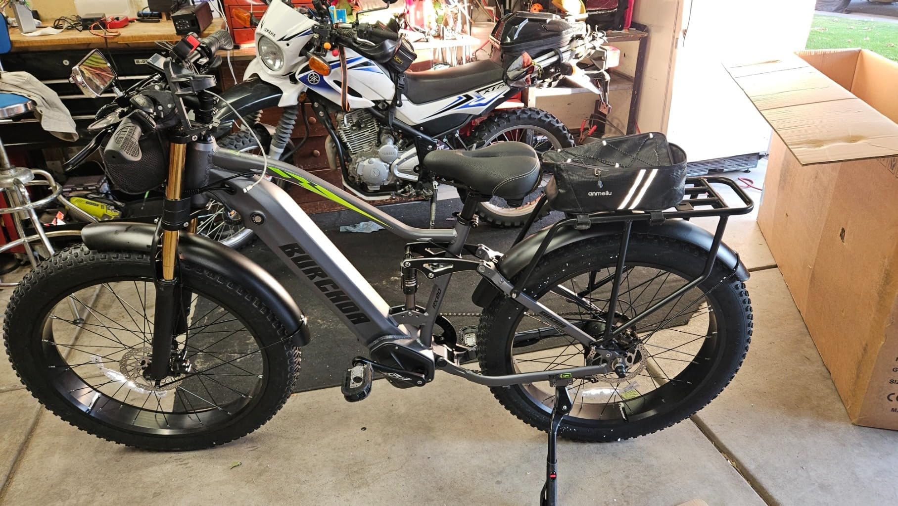 2026 Dual Motor Electric Bike for Adults AWD 5000W/3000W/1500W Peak 40 MPH/32 MPH E Bike, 52V/48V 20Ah/30Ah Battery 80/100/160 Miles Long Range with Full Suspension 26