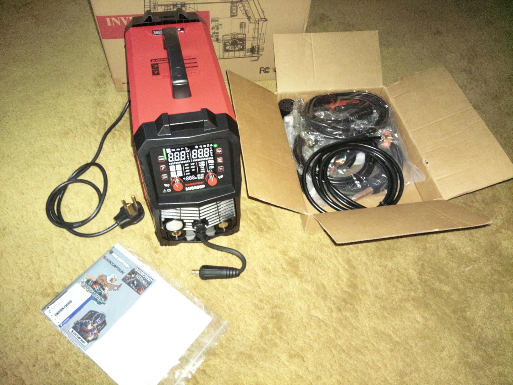 ARCCAPTAIN Pulse MIG Welder, 200A 7 In 1 Pulse MIG/Gas MIG/Flux Core MIG/Stick/Lift TIG/Spot Welding/Spool Gun 110V 220V Aluminum Welding Thin Sheet Metal Welding Machine with LED Digital Display customer photo 1
