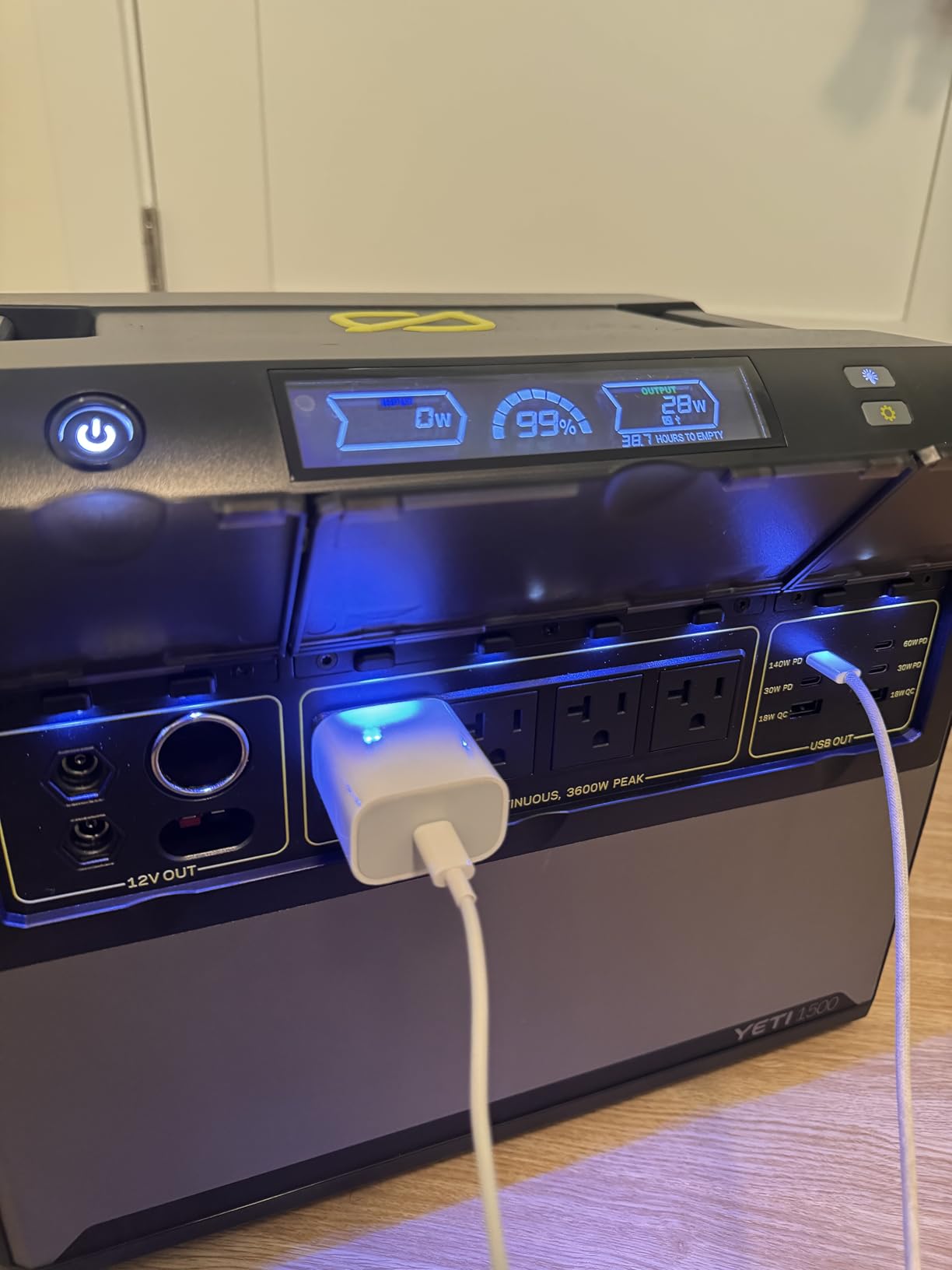 Goal Zero Yeti 1500 Portable Power Station (6th Gen), 1,505Wh LiFePO4 | 2,000W Inverter with 3,600W Surge, 0-80% Recharge Under 1 Hour, 4,000-Cycle/10-Year Lifespan, IPX4 Weather Resistant customer photo 2