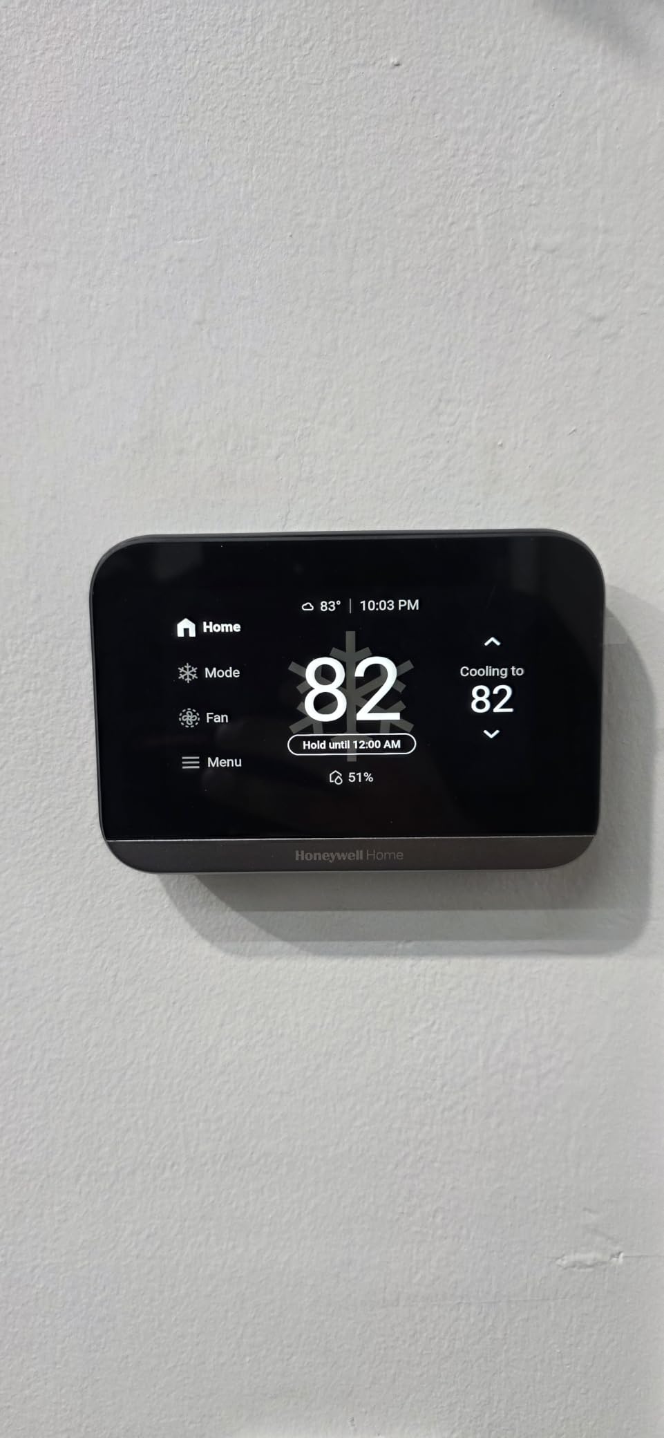 Honeywell Home X7S Smart Wi-Fi Programmable Thermostat, Black, 4.3