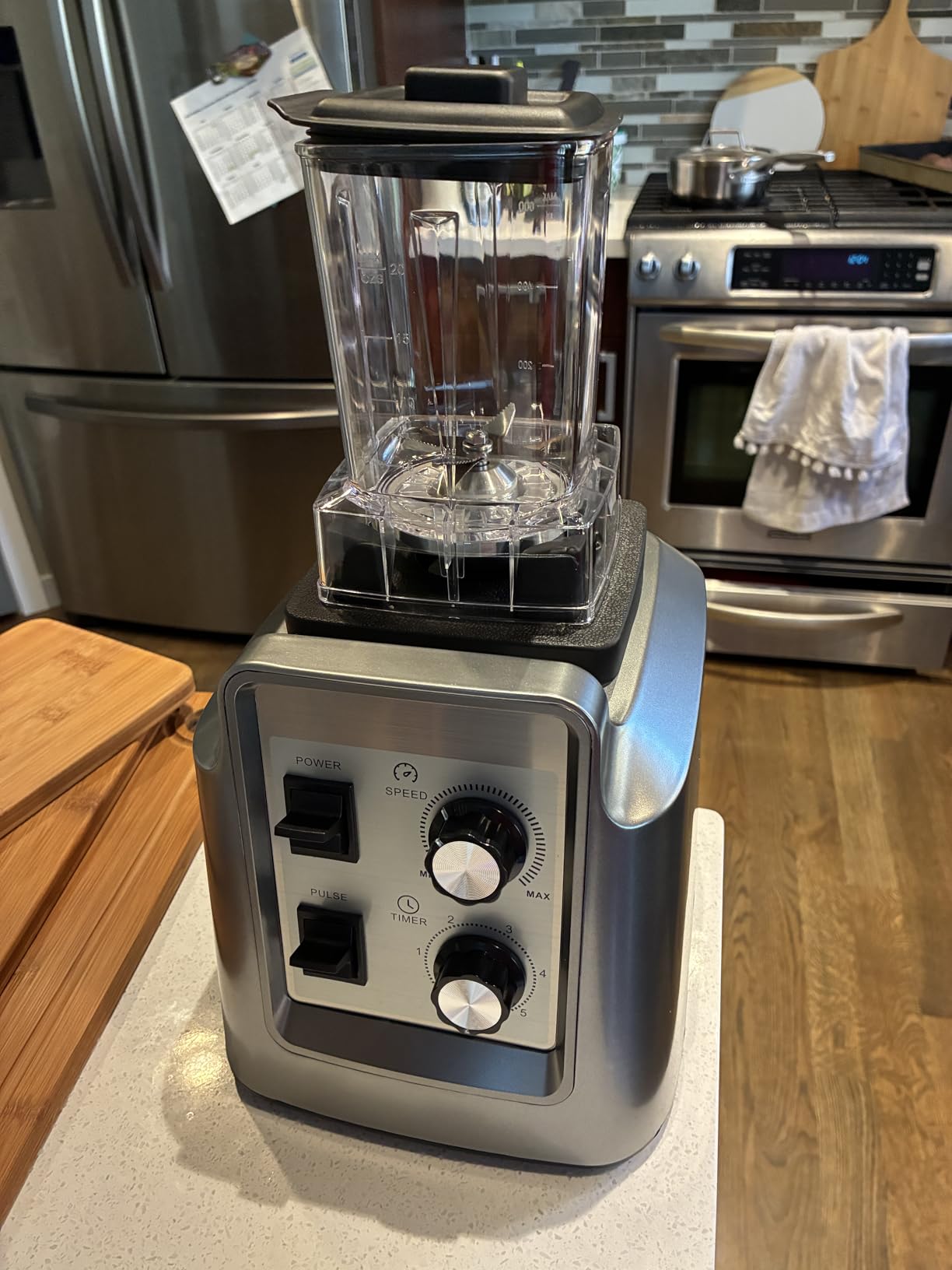 Blender, 1800W Blender with Grinder - 6-Blade Professional Smoothie Blenders for Kitchen, Crushes Ice, Self-Cleaning, 68oz & 20oz Jars Dishwasher Safe, for Baby Food, Nut Butter customer photo 2