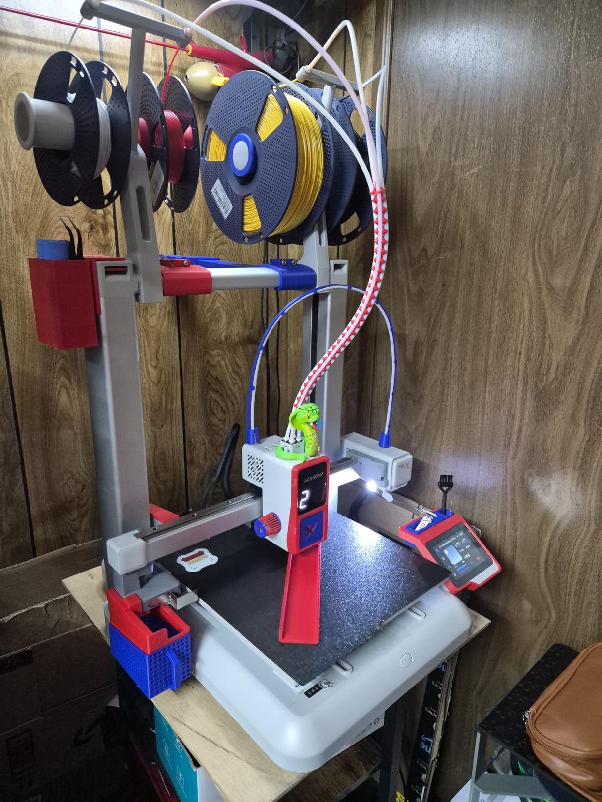 Anycubic Kobra X Multicolor 3D Printer, Easy One-Click Printing | 2X Faster, 600mm/s High Speed 3D Printers for Beginners & Kids, 4-Color Built-in, 260x260x260m³, Easy to Use FDM 3D Printer customer photo 2