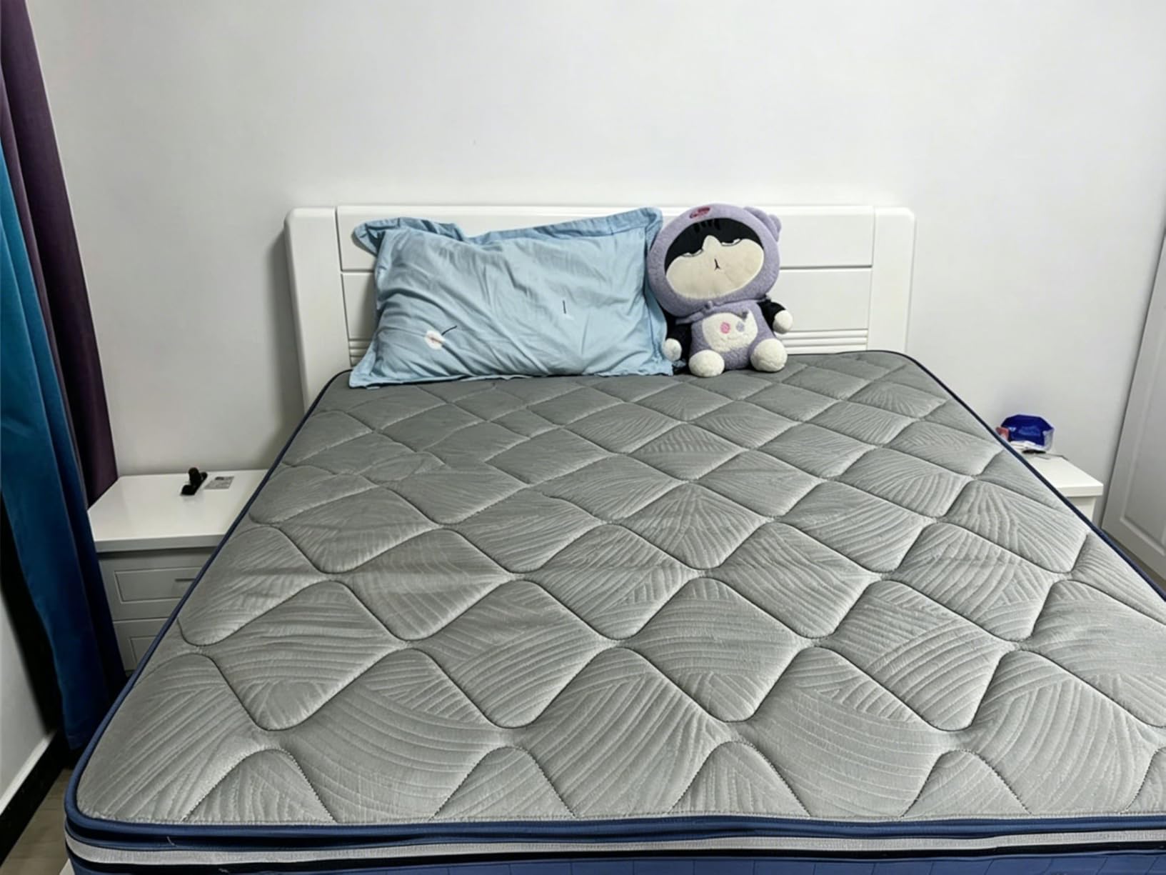 Sweetnight CoolNest Hybrid Queen Size Mattress 14 Inch, Cooling Pillow Top | Cool Night Sleep for Hot Sleeper, 7-Zone Ergo Support for Pressure Relief, 4 Stage Cool Enhanced Breathability, Medium Firm customer photo 2