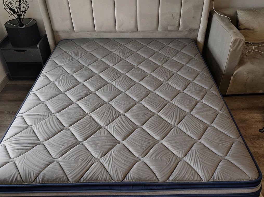 Sweetnight CoolNest Hybrid King Size Mattress 14 Inch, Cooling Pillow Top | Cool Night Sleep for Hot Sleeper, 7-Zone Ergo Support for Pressure Relief, 4 Stage Cool Enhanced Breathability, Medium Firm customer photo 1