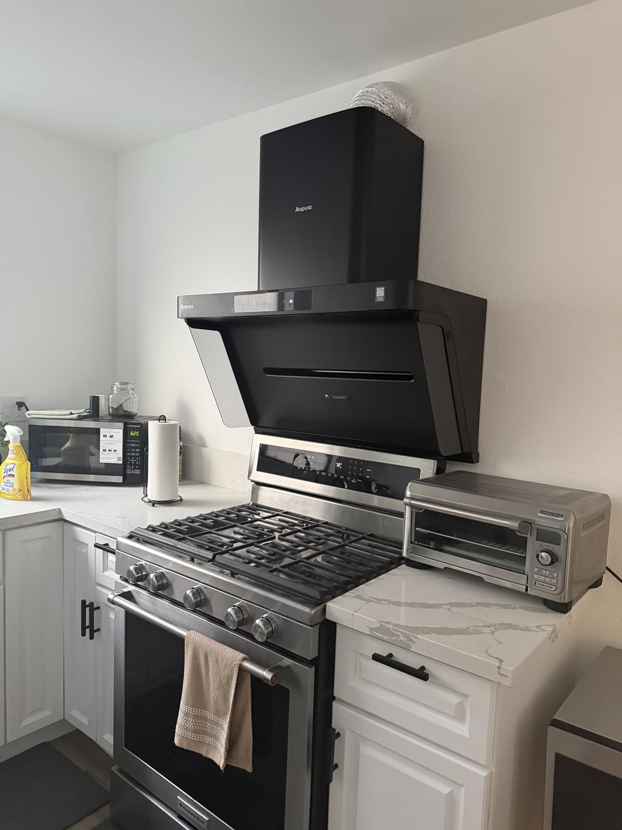 P1 Range Hood 36 inch Wall Mount Large Kitchen Vent Hood with IQV | IQV Total Capture Technology, 13 m/s Airflow, Filter-Free, Ultra Quiet BLDC Motor, Gesture Control, Soft LED Light customer photo 1