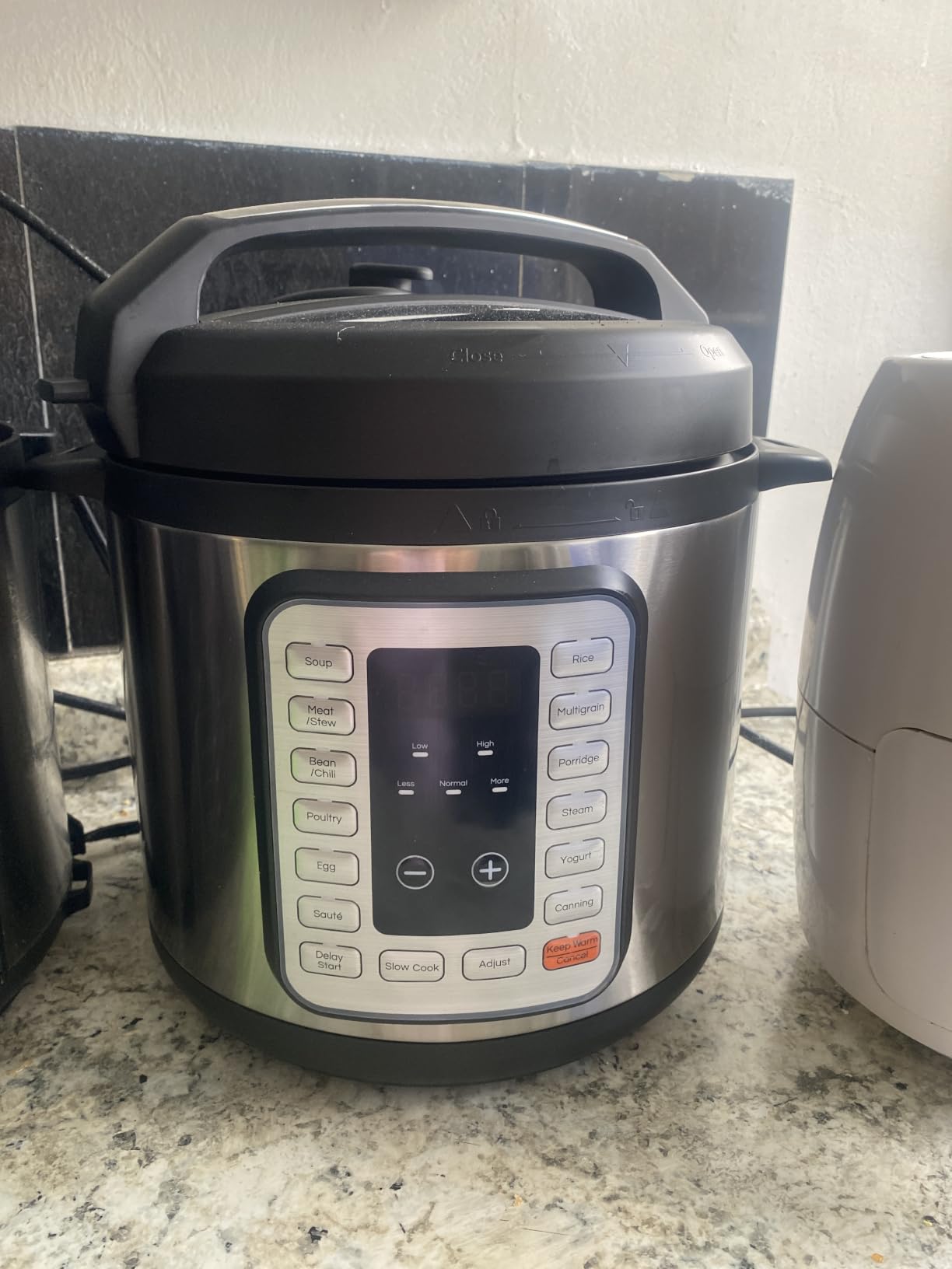 Electric Pressure Cooker 16-in-1, 8QT Programmable Multi Cooker with 12 One-Touch Presets, Soup Steam Yogurt and More, Ceramic Inner Pot Delay Start & Keep Warm, Includes Recipe Guide, Silver customer photo 2