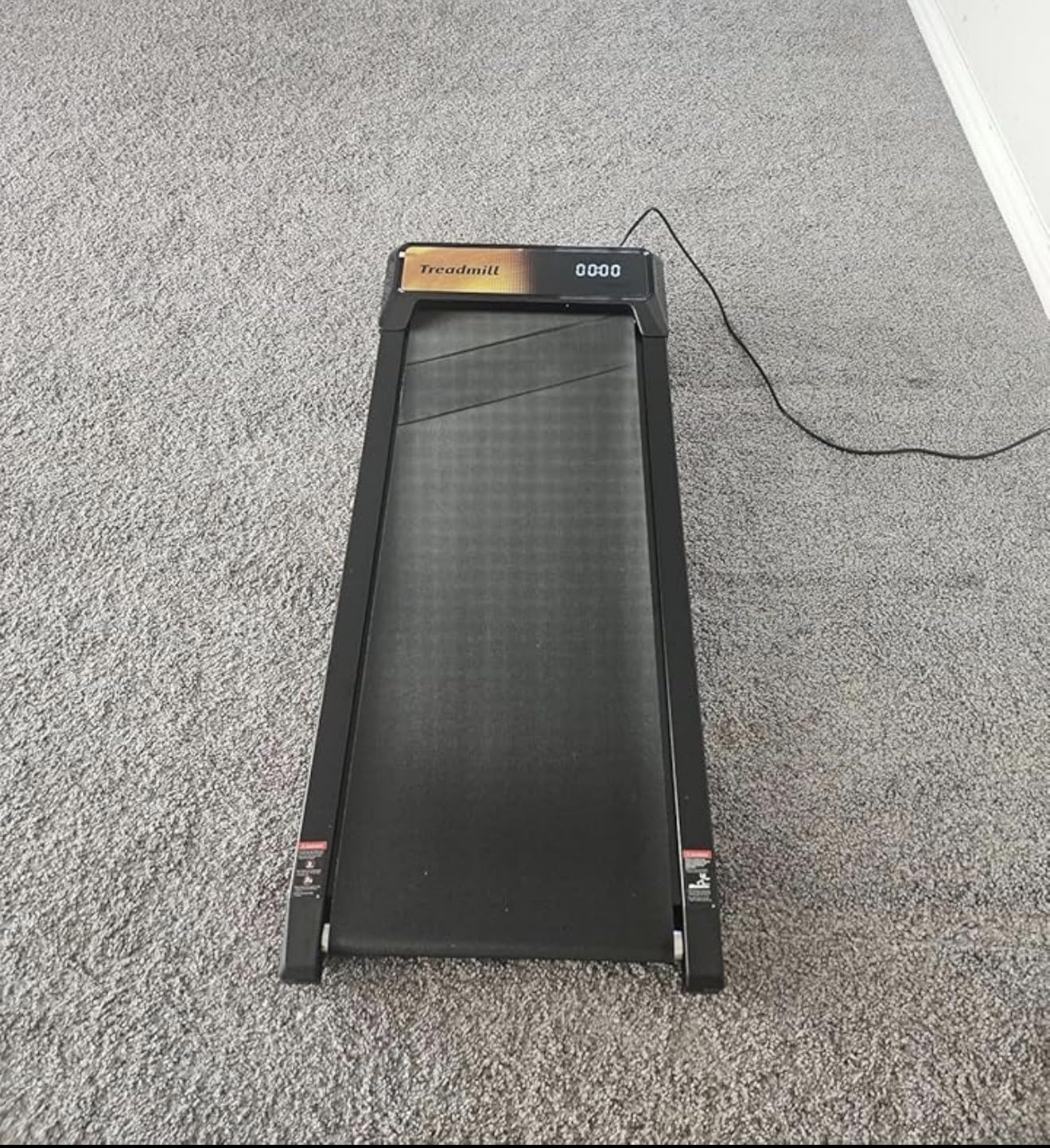 2.5 HP Quiet Under Desk Walking Treadmill Pad with 8% Incline, 265 lbs Capacity - Portable Compact Treadmill for Home Office & Small Spaces, 15