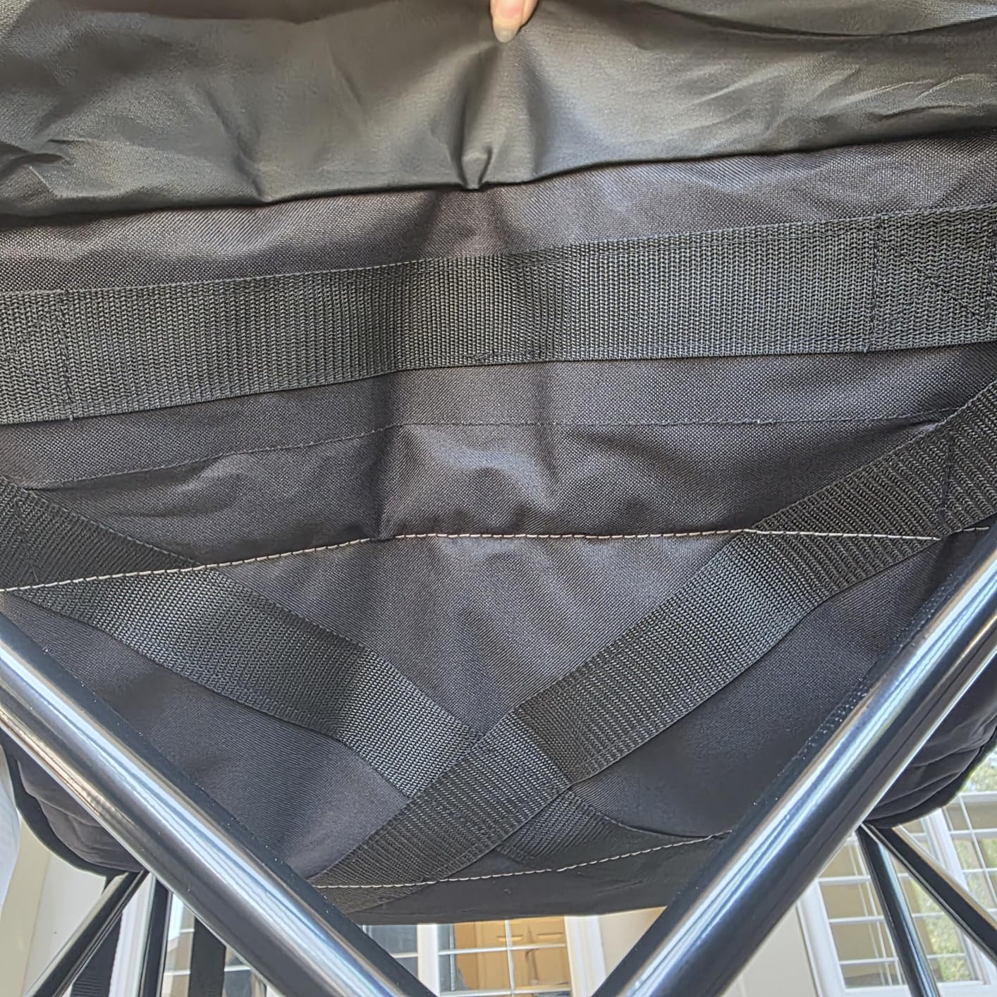 Oversized Camping Chairs for Adult - Heavy Duty Padded Portable Folding Chair XL Collapsible Camp Chair with Cup Holder Side Pocket for Outdoor Lawn Beach Sport Fishing Support 500LBS, Grey customer photo 2