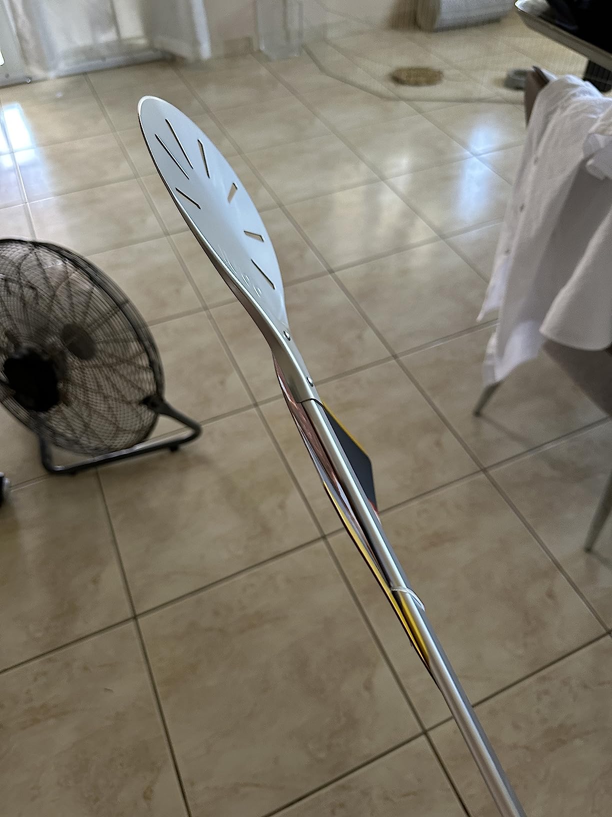 ooni Pizza Turning Peel - 9 Inch Aluminum Perforated Pizza Peel, Lightweight Metal Pizza Turner with Long Handle, Pizza Tools, Pizza Oven Accessories customer photo 1