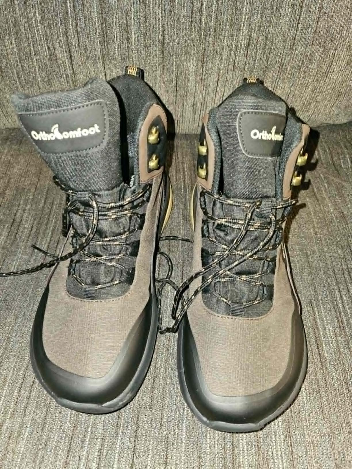 Men's Orthopedic 4E Wide Waterproof Hiking Boots customer photo 1