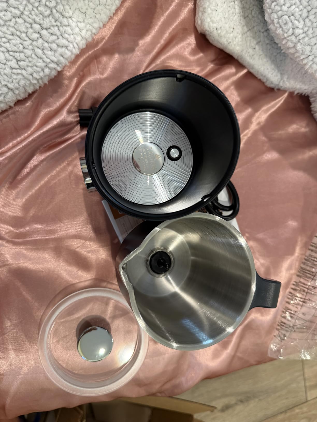 8-in-1 Milk Frother, 21.16oz/600ml Large Capacity Milk Frother and Steamer customer photo 2