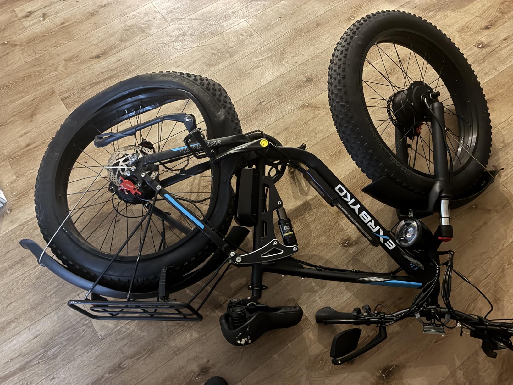 Electric Bike for Adults 51MPH 6000W Peak Dual Motor Fast Ebike 36Ah 52V Full Suspension 26