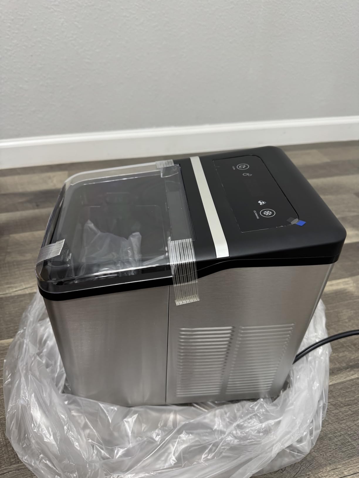 Viomi Nugget Ice Maker Countertop, Chewable Pebble & Pellet Ice Machine with Self-Cleaning Pump, 33.5lbs/24H Crushed Ice for Home, Kitchen, Bar, RV, Party, Outdoor, Stainless Steel customer photo 1