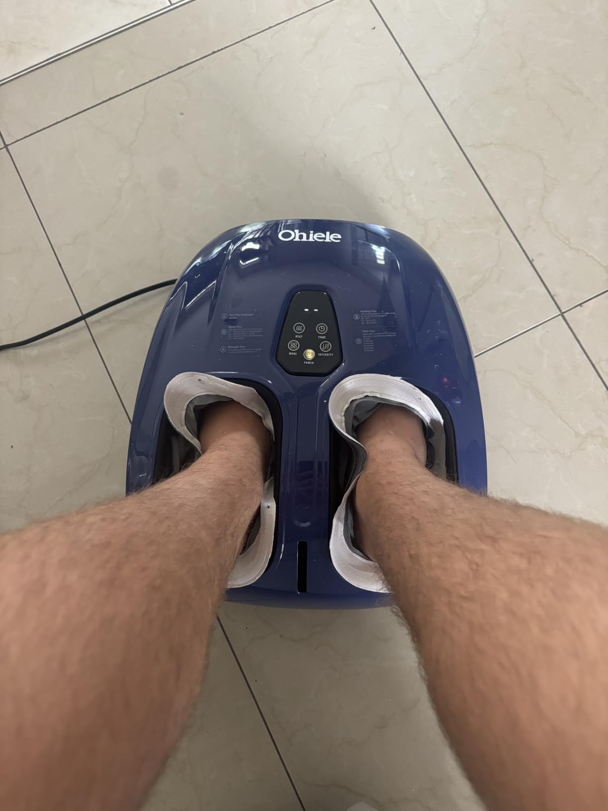 Shiatsu Foot Massager with Heat and Remote Control for Plantar Fasciitis | Deep Kneading, 4 Modes 5 Levels, Auto Shut-Off, Fits to Size 13, Gifts for Women Men Mom Dad (Purple) customer photo 2