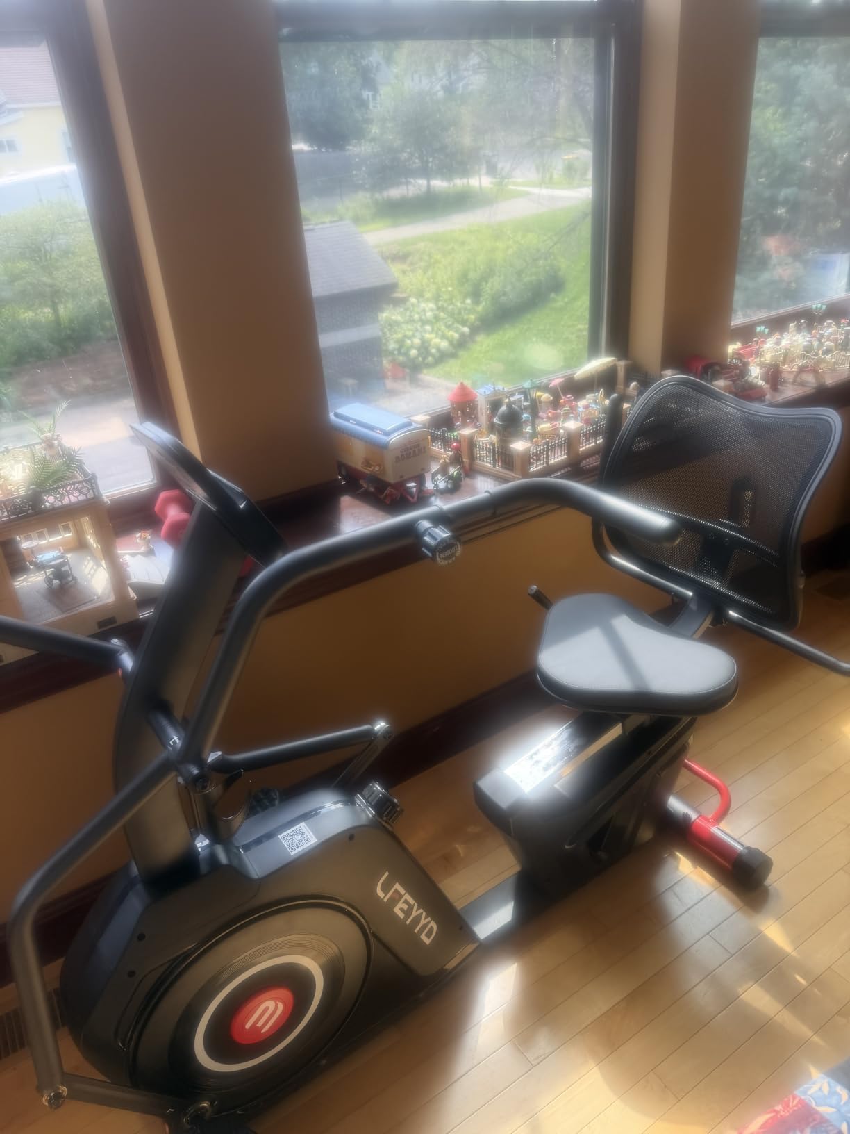 Recumbent Exercise Bike for Home, Stationary Bike with Arm Exerciser | 16-Level Magnetic Resistance, 450LBS Capacity, Bluetooth App, LCD Monitor, Heart Rate, Low-Impact Cardio & Physical Therapy customer photo 2