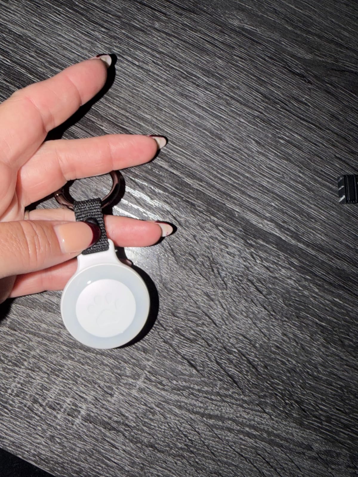 Pet Tracker for Dogs Cats, Location & LED Night Light Tag, No Monthly Fee | Compatible with iPhone, Compatible iOS, IPX7 Waterproof Collar Tag, 360-Day Battery, Paw Print Design, Lightweight 25g customer photo 1