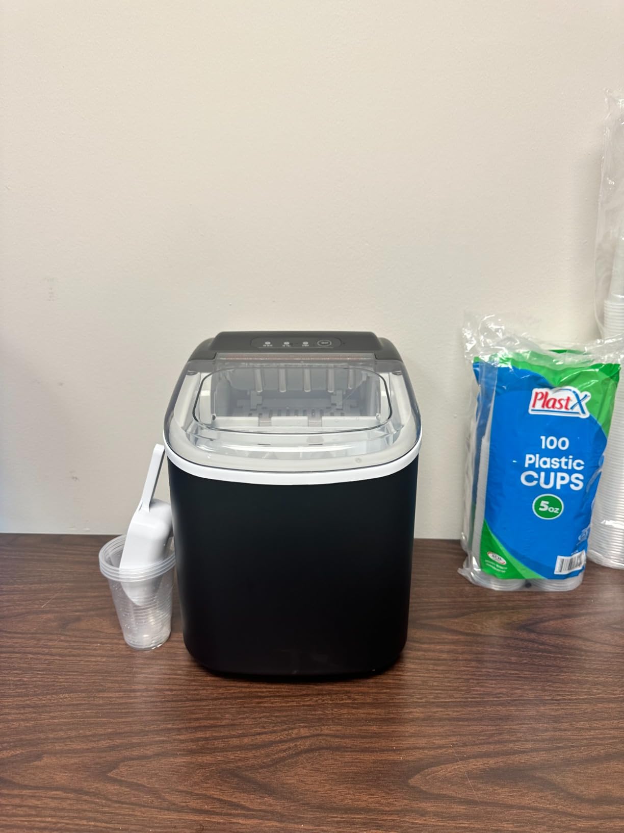 Antarctic Star Nugget Ice Makers Countertop with Chewable Pellet Ice, 35Lbs/24H, Self-Cleaning, Sonic Ice Makers, One-Click Operation, Stainless Steel Black customer photo 2