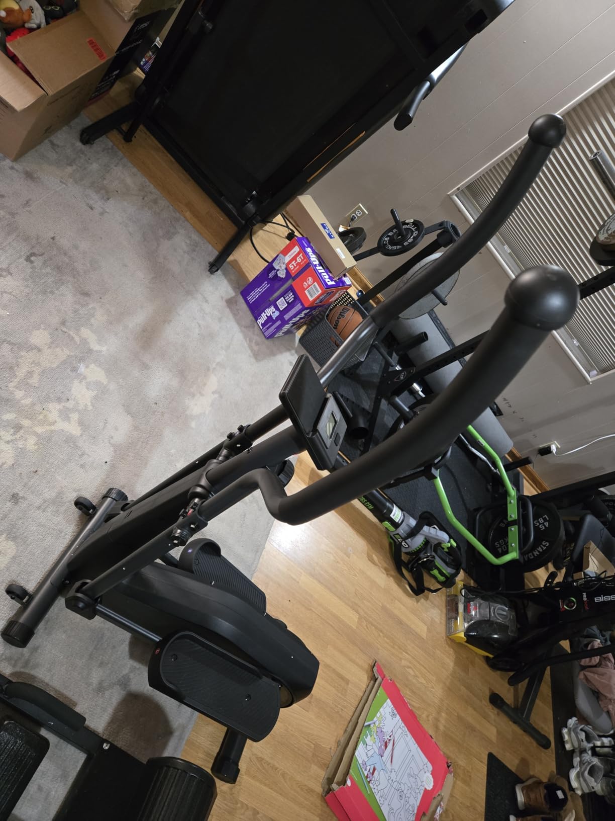 CURSOR Elliptical Exercise Machine, Elliptical Machine for Home with Hyper-Quiet Magnetic Driving System, 8 Levels Resistance, Compact Elliptical with 12IN & 14 Stride, LCD Monitor, 350LBS Weight Capacity customer photo 2