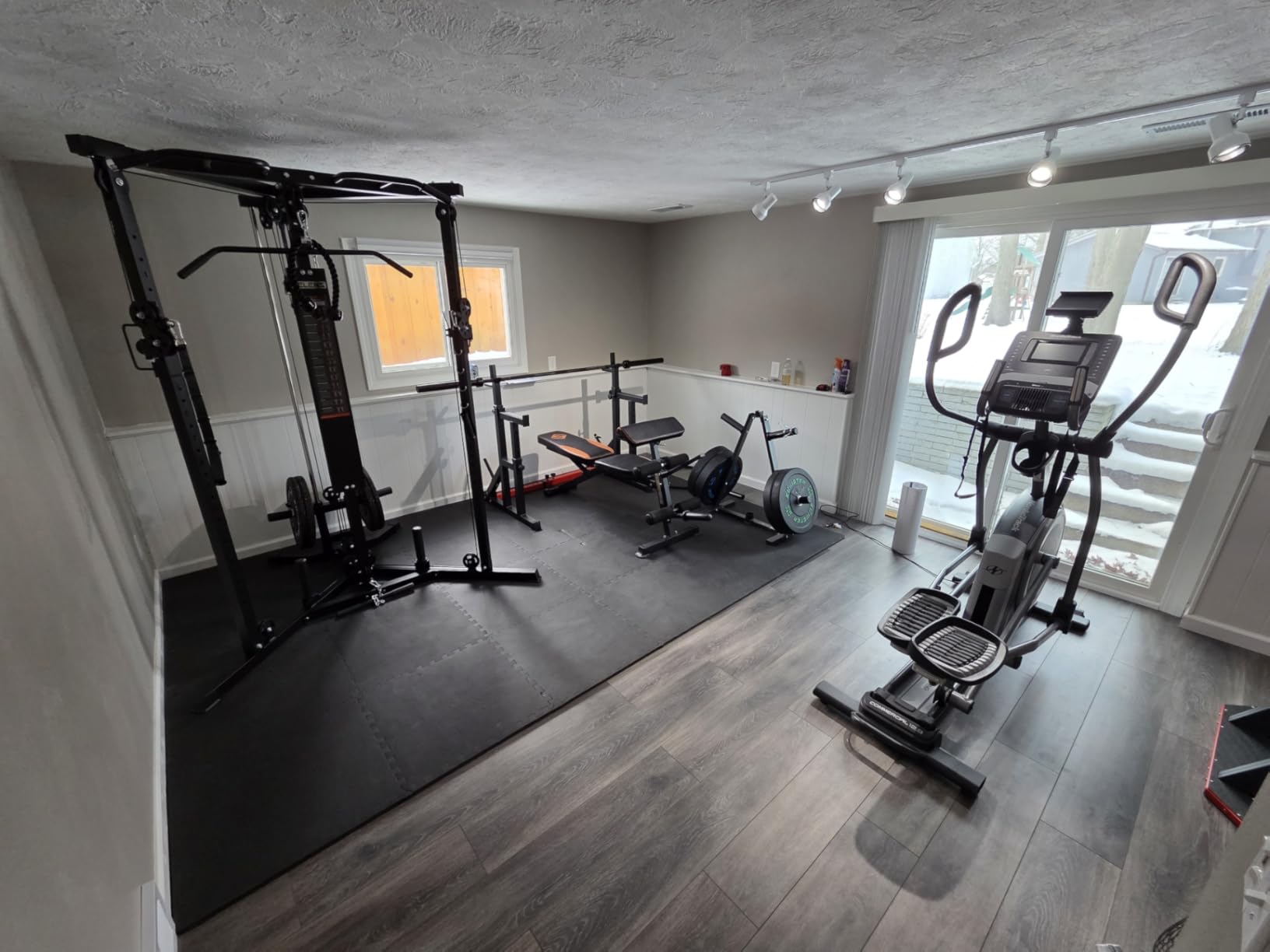 CC01 Cable Crossover Machine with High and Low Pulley System, Functional Trainer with Pull Up Bars and Optional Bundle, Cable Machine for Home Gym Power Workout customer photo 1