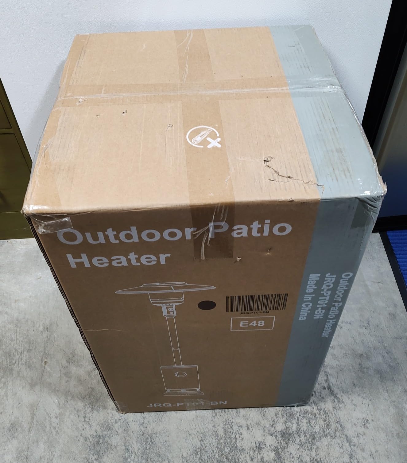 OLIXIS 48,000 BTU Patio Heater Outdoor Propane Heater with Sandbox Wheels, Portable Gas Heaters, Round Table Design for Deck Porch Backyard Garden customer photo 1