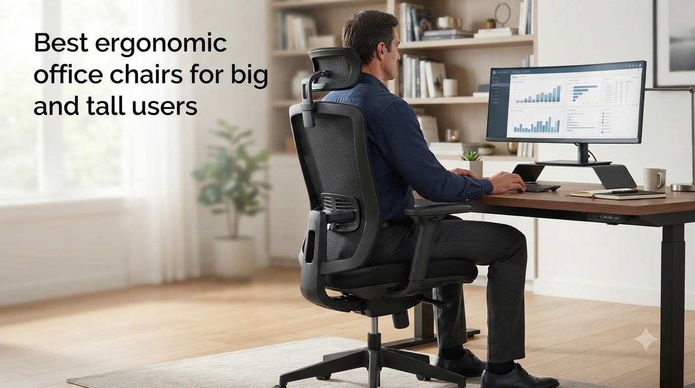 Best ergonomic office chairs for big and tall users